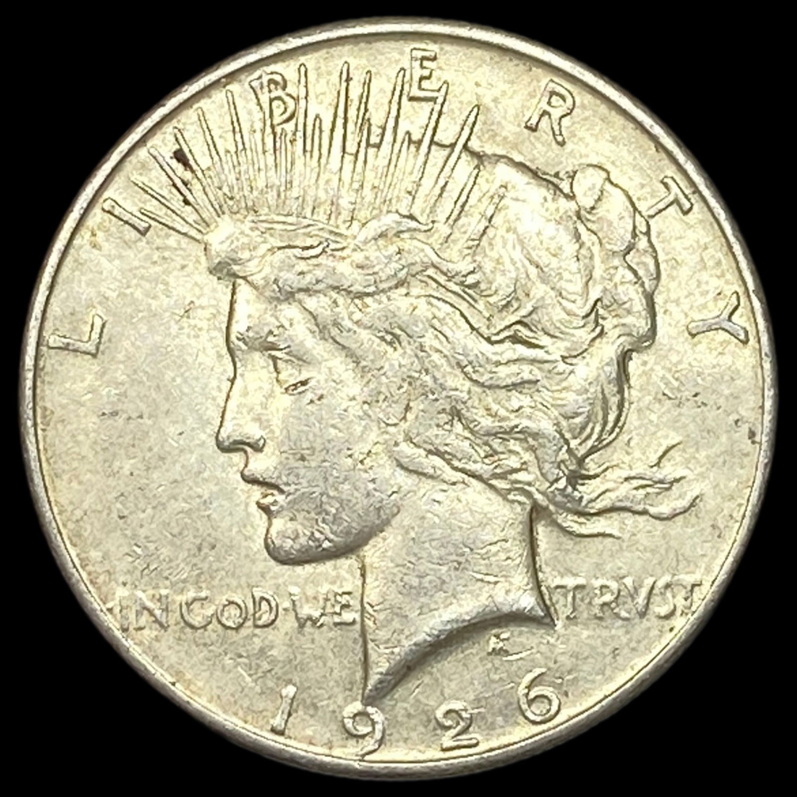 1926-S Silver Peace Dollar NEARLY UNCIRCULATED (1 of 2)