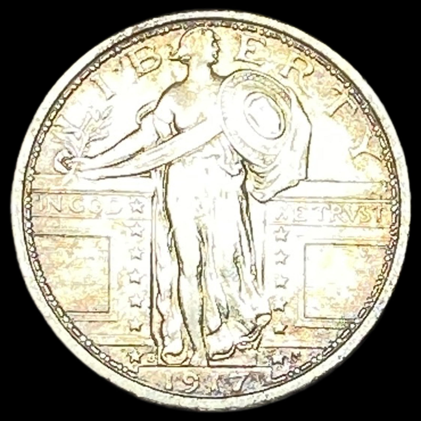 1917-D Standing Liberty Quarter CLOSELY UNCIRCULATED (1 of 2)