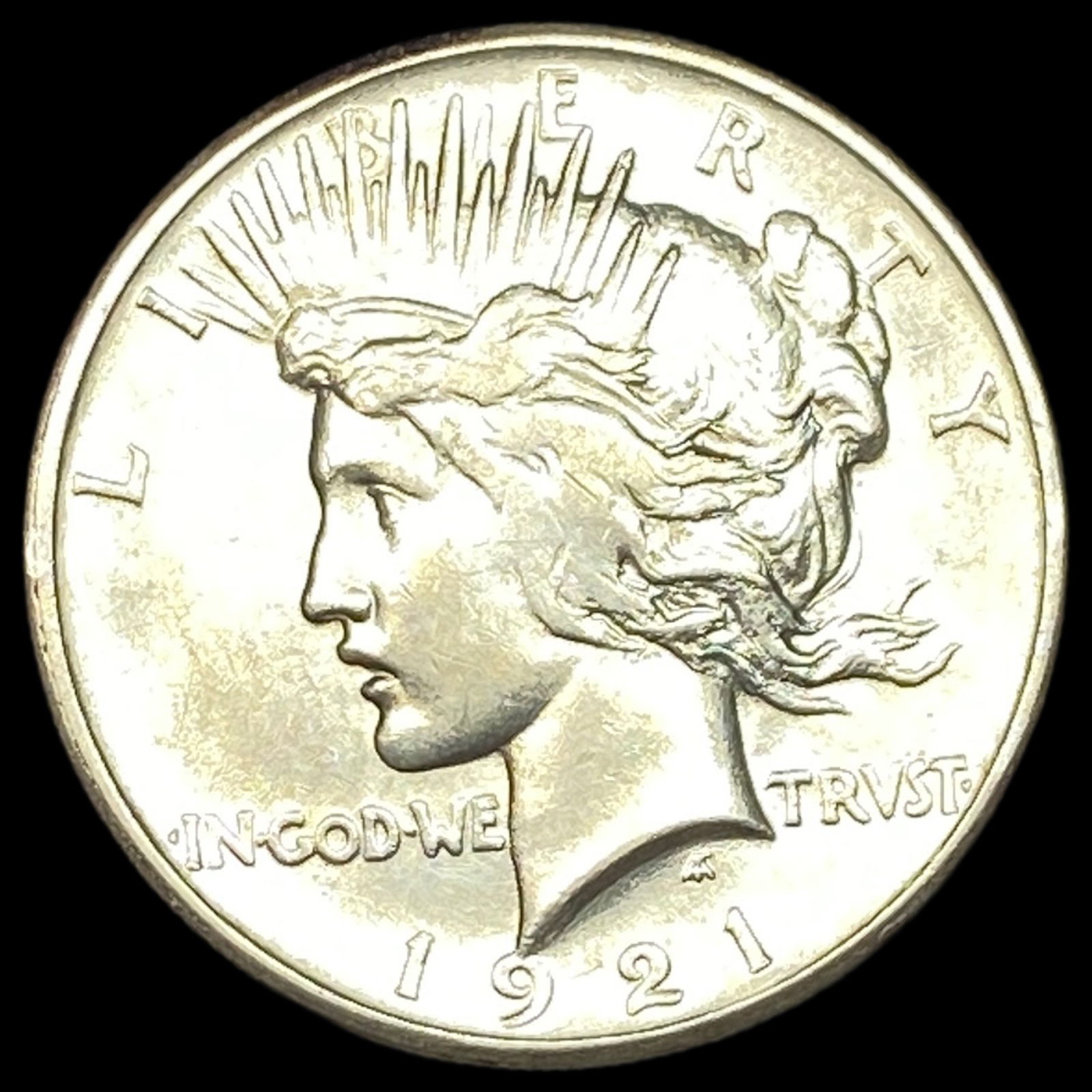 1921 Silver Peace Dollar CLOSELY UNCIRCULATED (1 of 2)