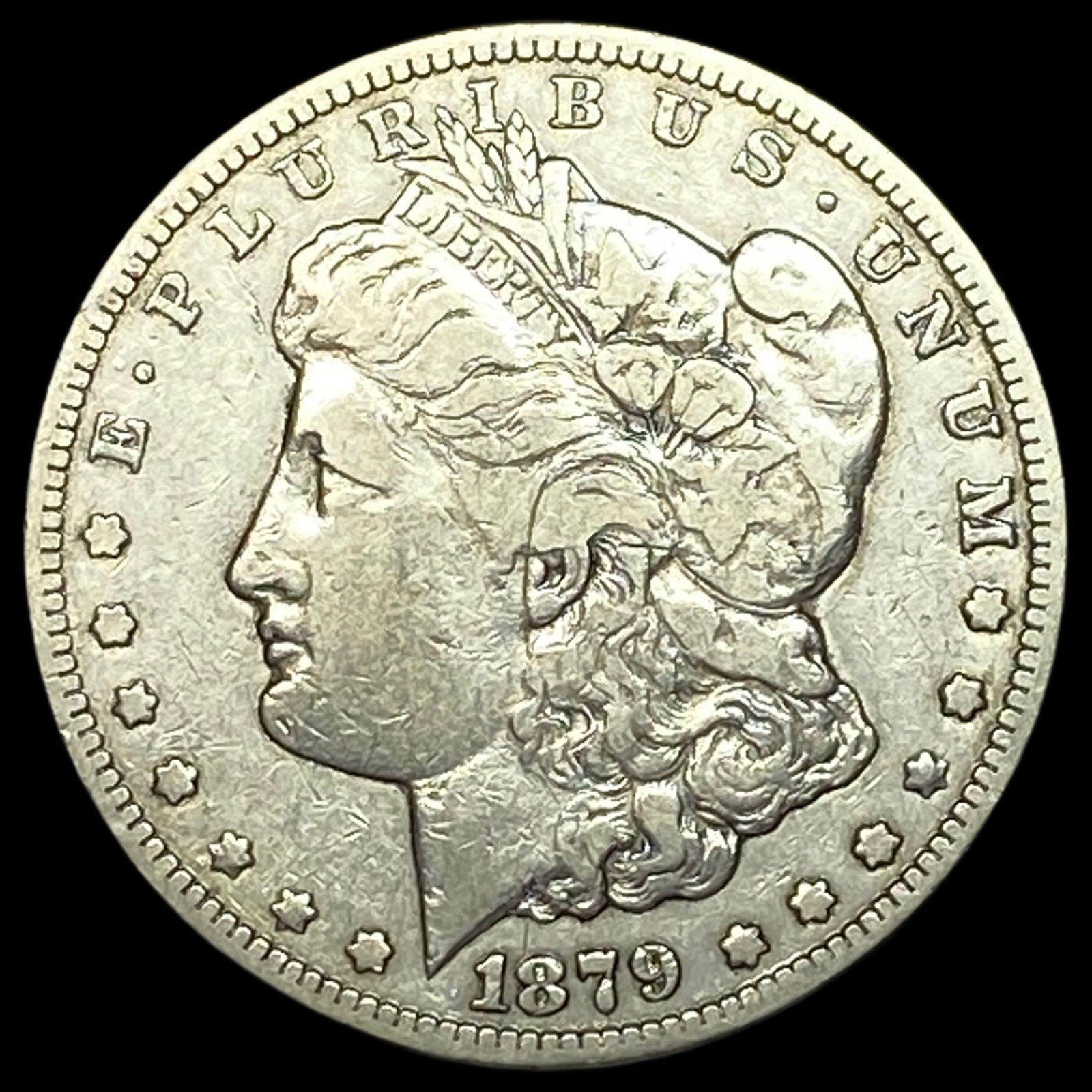 1879-CC Silver Morgan Dollar ABOUT UNCIRCULATED (1 of 2)