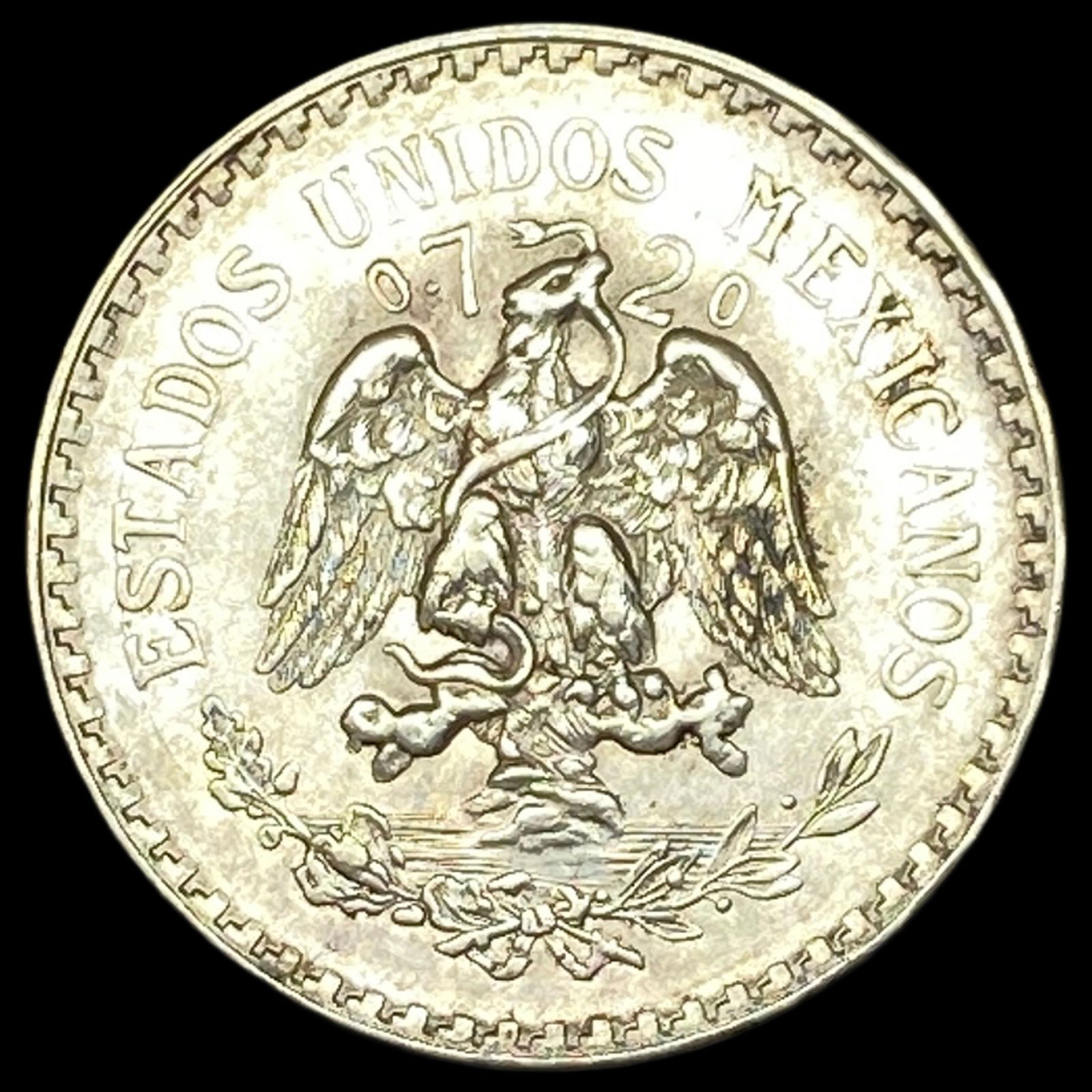 1943 Silver 1 Peso Mexico M Mint Mark UNCIRCULATED (1 of 2)