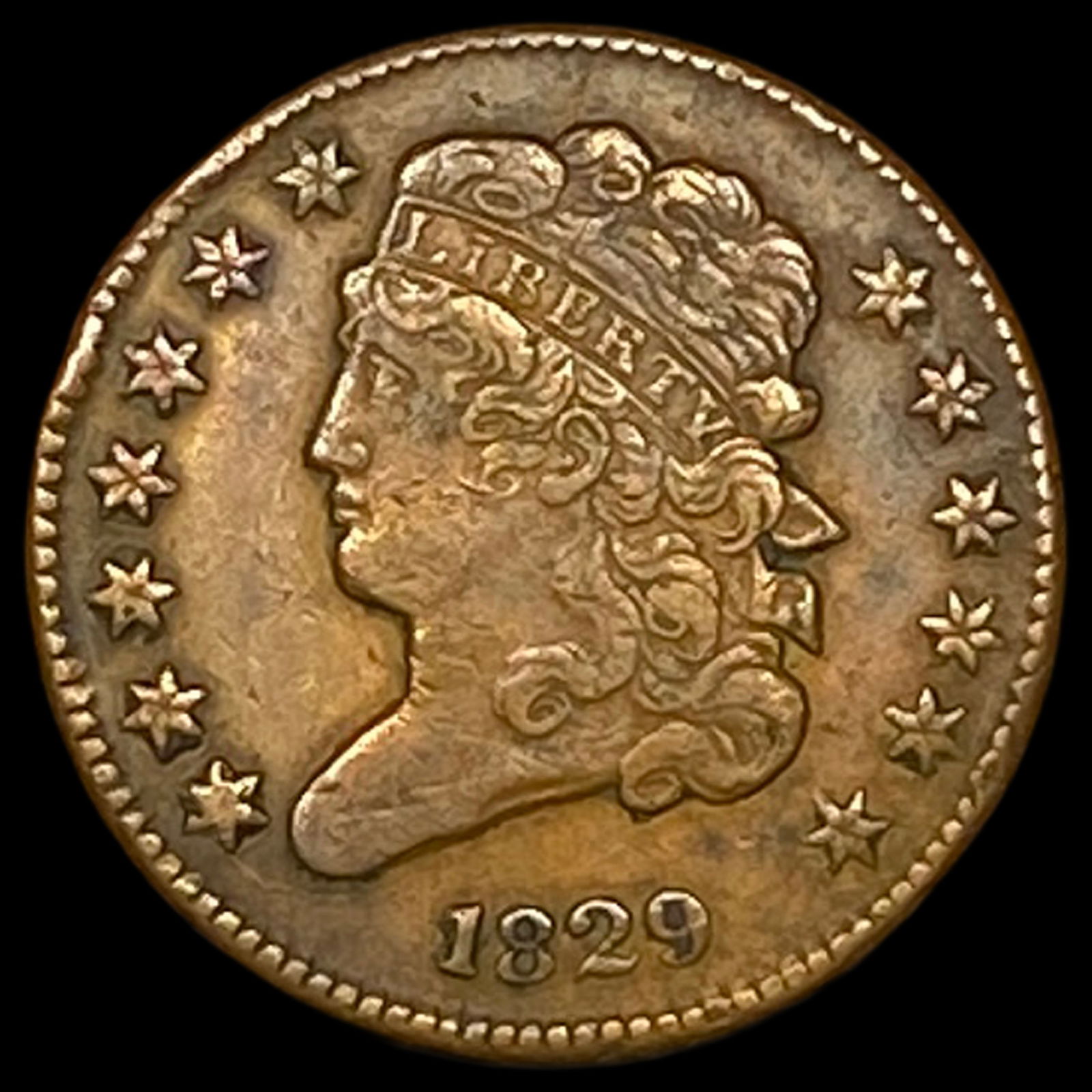 1829 Classic Head Half Cent ABOUT UNCIRCULATED (1 of 2)