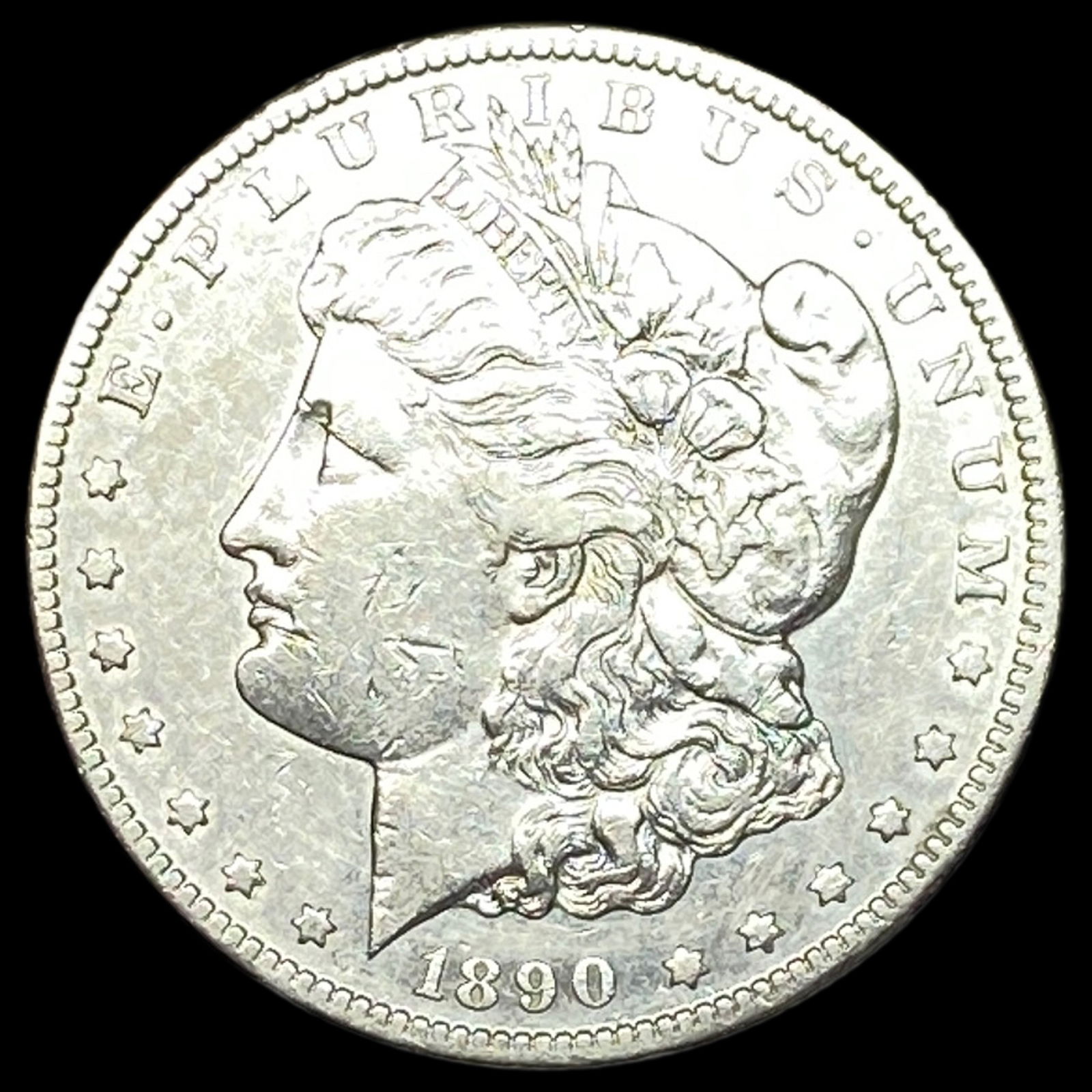 1890-CC Silver Morgan Dollar CLOSELY UNCIRCULATED (1 of 2)