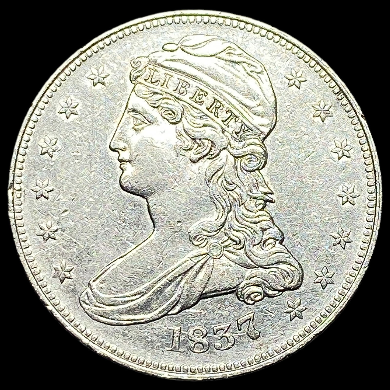 1837 Capped Bust Half Dollar CLOSELY UNCIRCULATED (1 of 2)