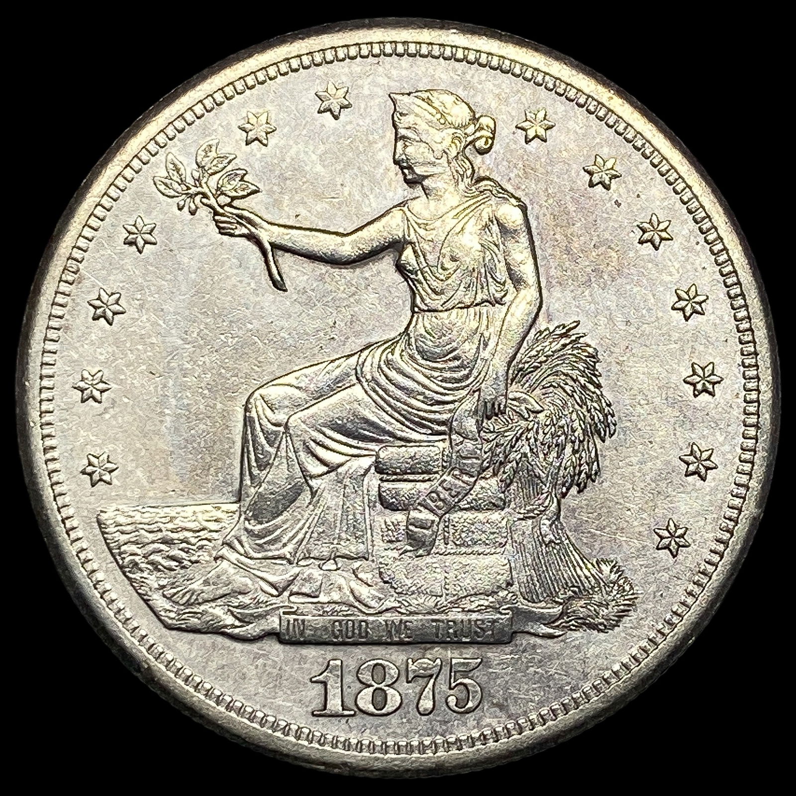 1875-S Silver Trade Dollar CLOSELY UNCIRCULATED (1 of 2)