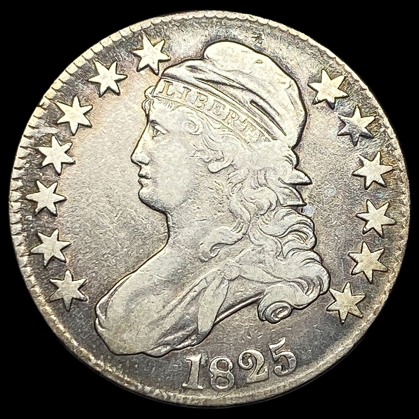 1825 Capped Bust Half Dollar LIGHTLY CIRCULATED (1 of 2)