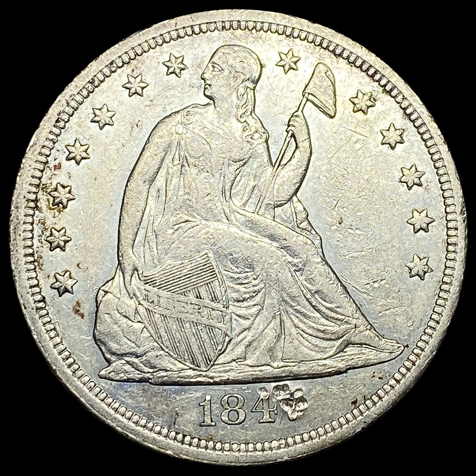 1844-O Silver Dollar NEARLY UNCIRCULATED (1 of 2)