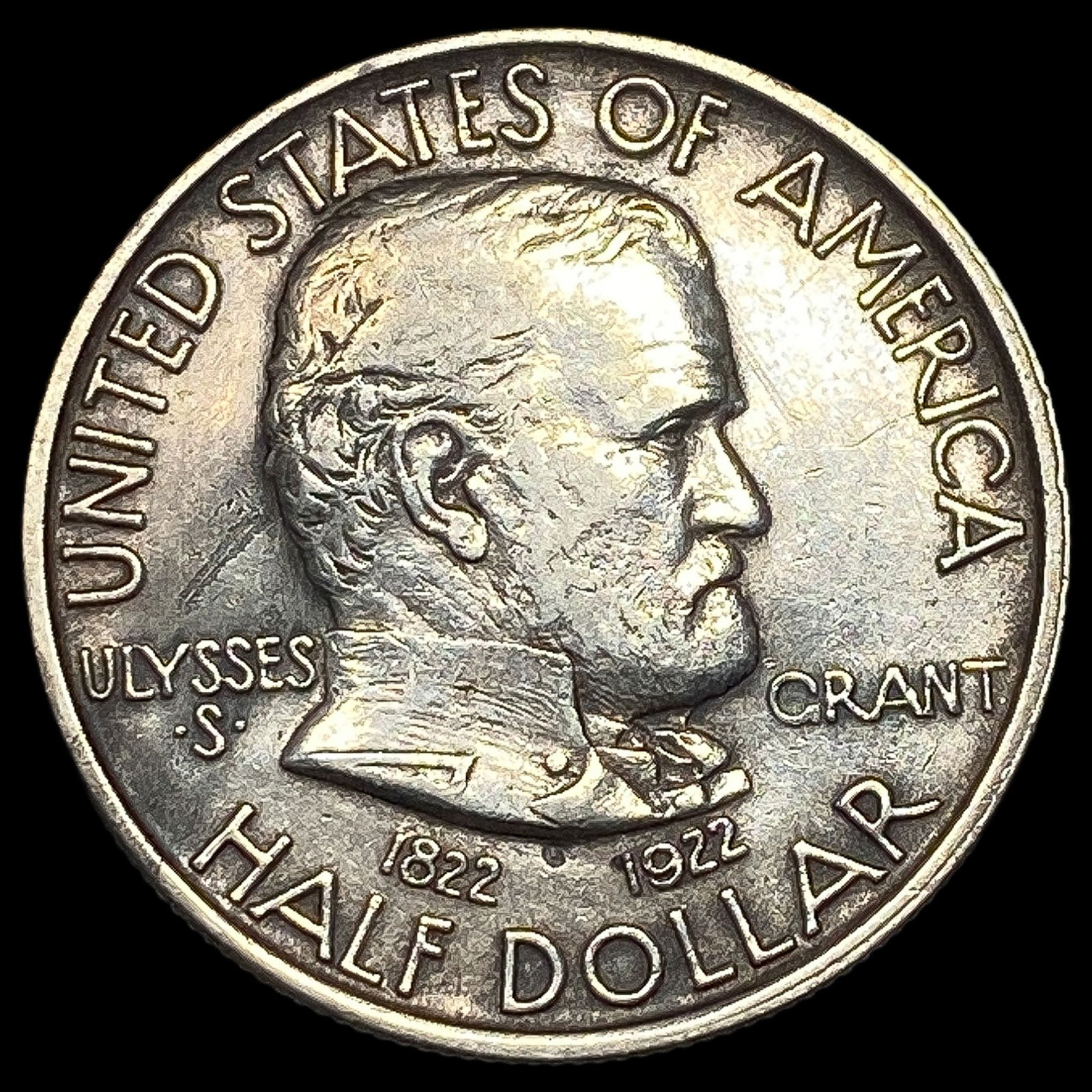 1922-S Silver Grant Memorial Half Dollar CLOSELY UNCIRCULATED (1 of 2)