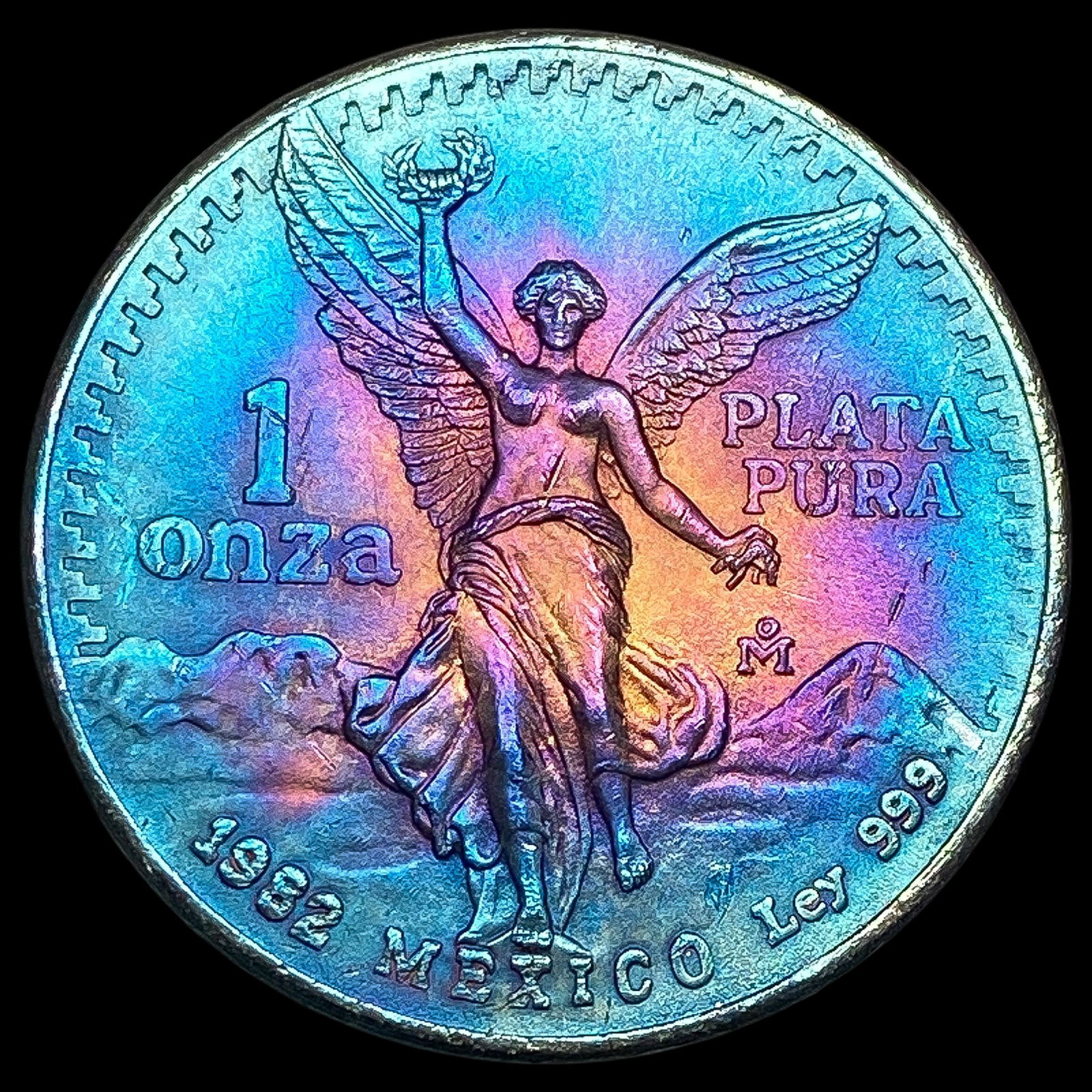 1982 Mexico Silver 1 Onza Libertad GEM BU (1 of 2)