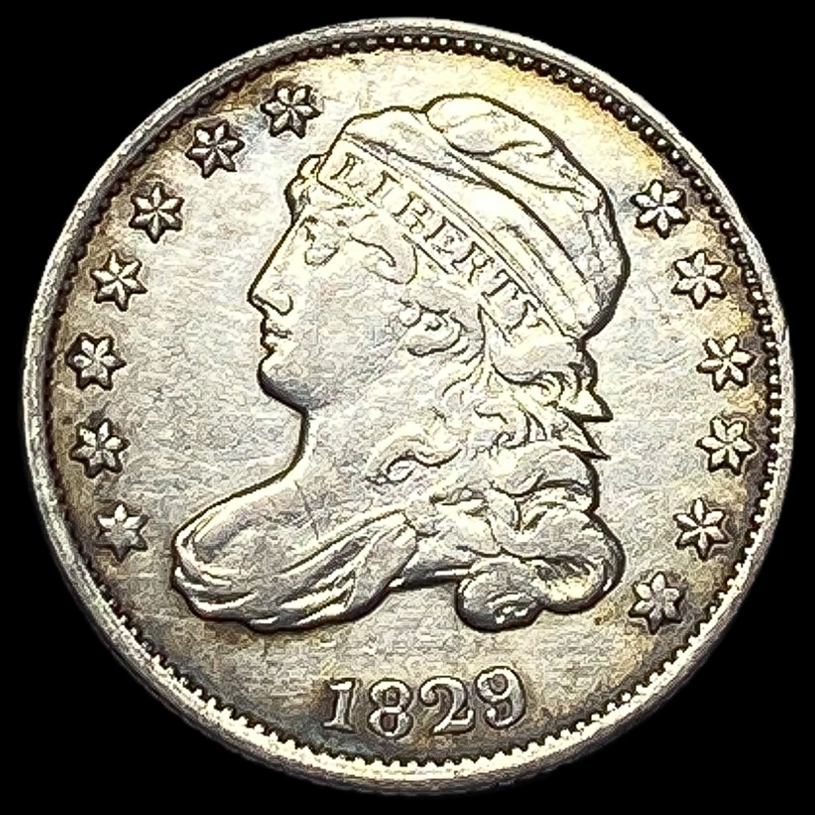 1829 Capped Bust Dime ABOUT UNCIRCULATED (1 of 2)