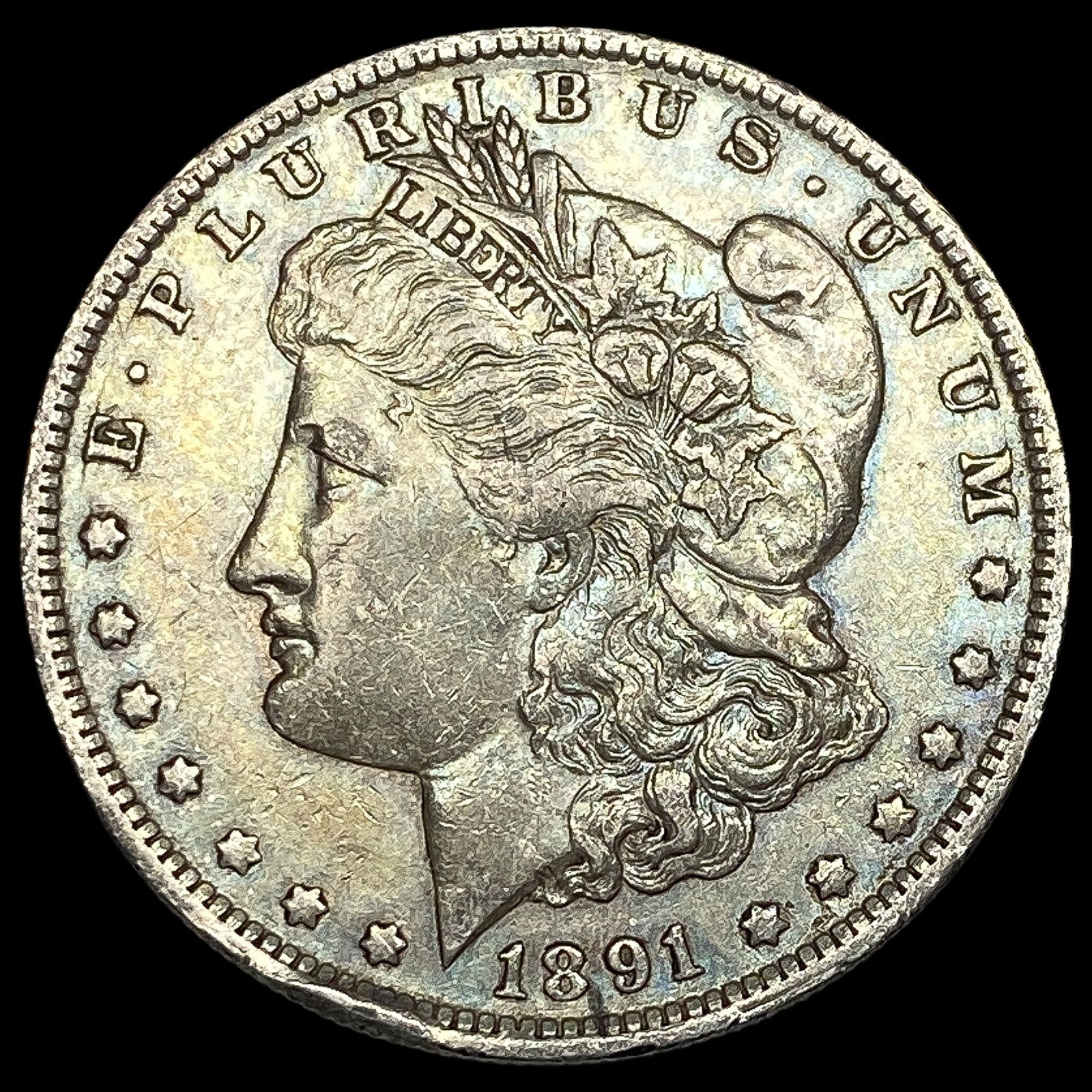 1891-O Silver Morgan Dollar NEARLY UNCIRCULATED (1 of 2)