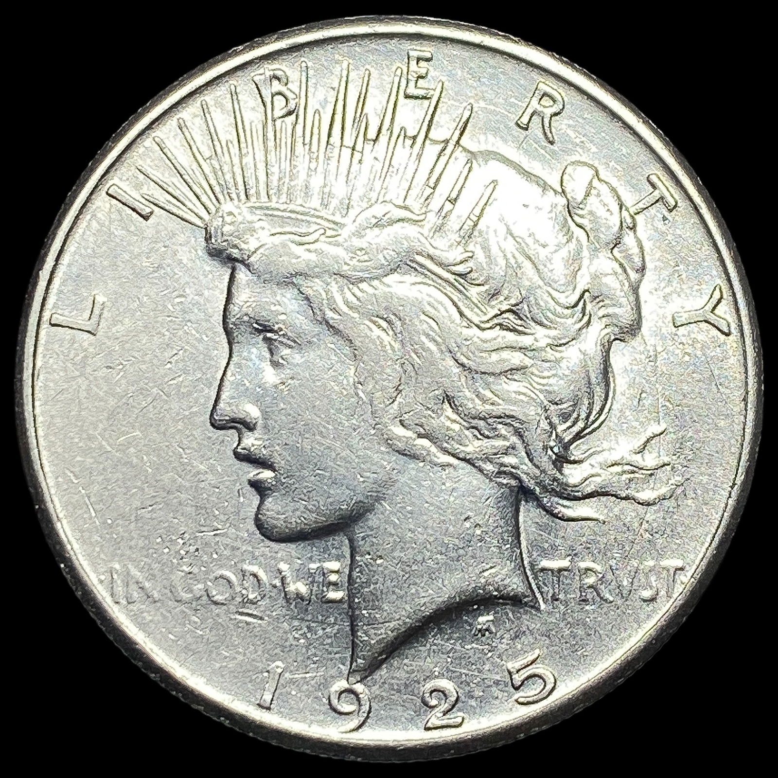 1925 Silver Peace Dollar NEARLY UNCIRCULATED (1 of 2)