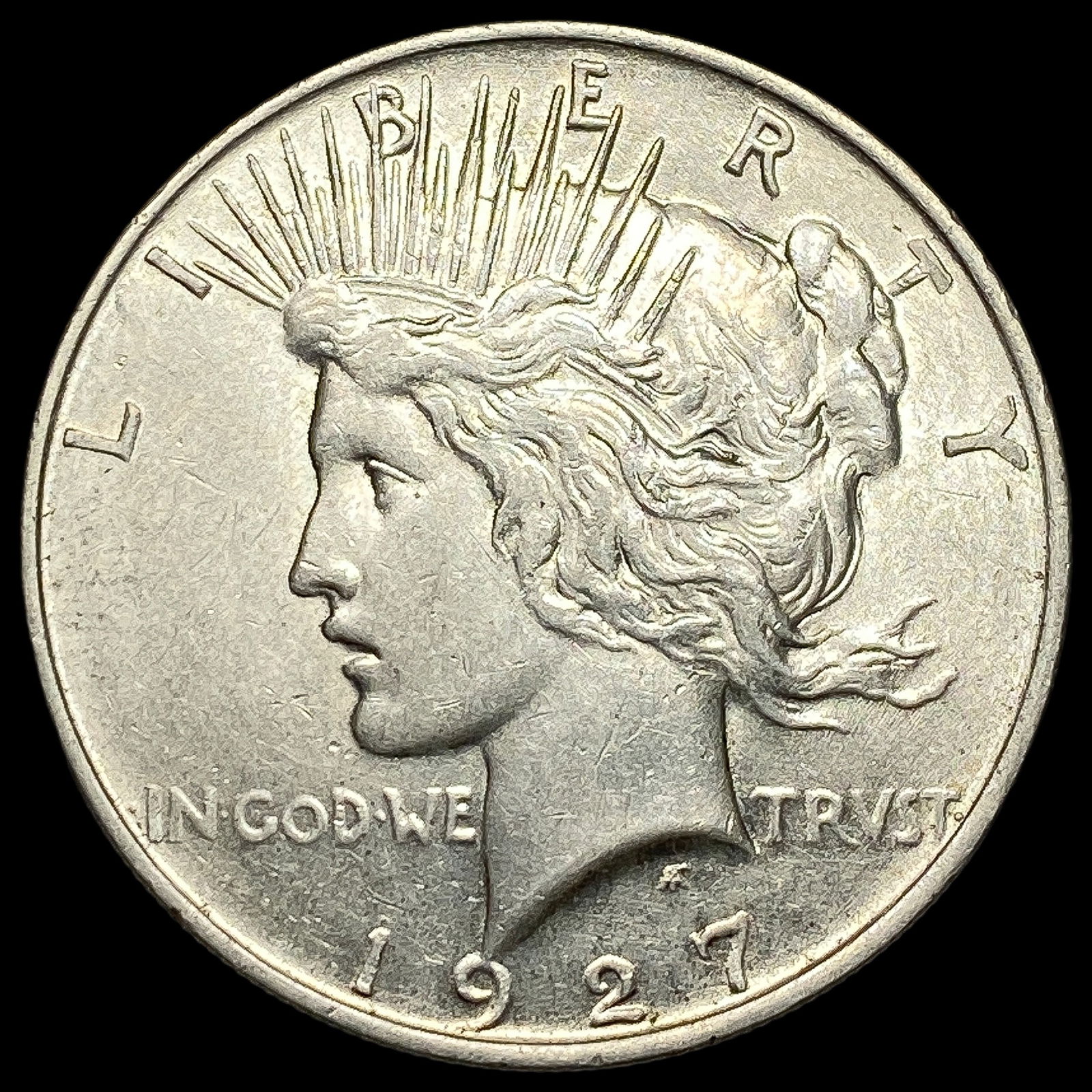 1927 Peace Silver Dollar CLOSELY UNCIRCULATED (1 of 2)