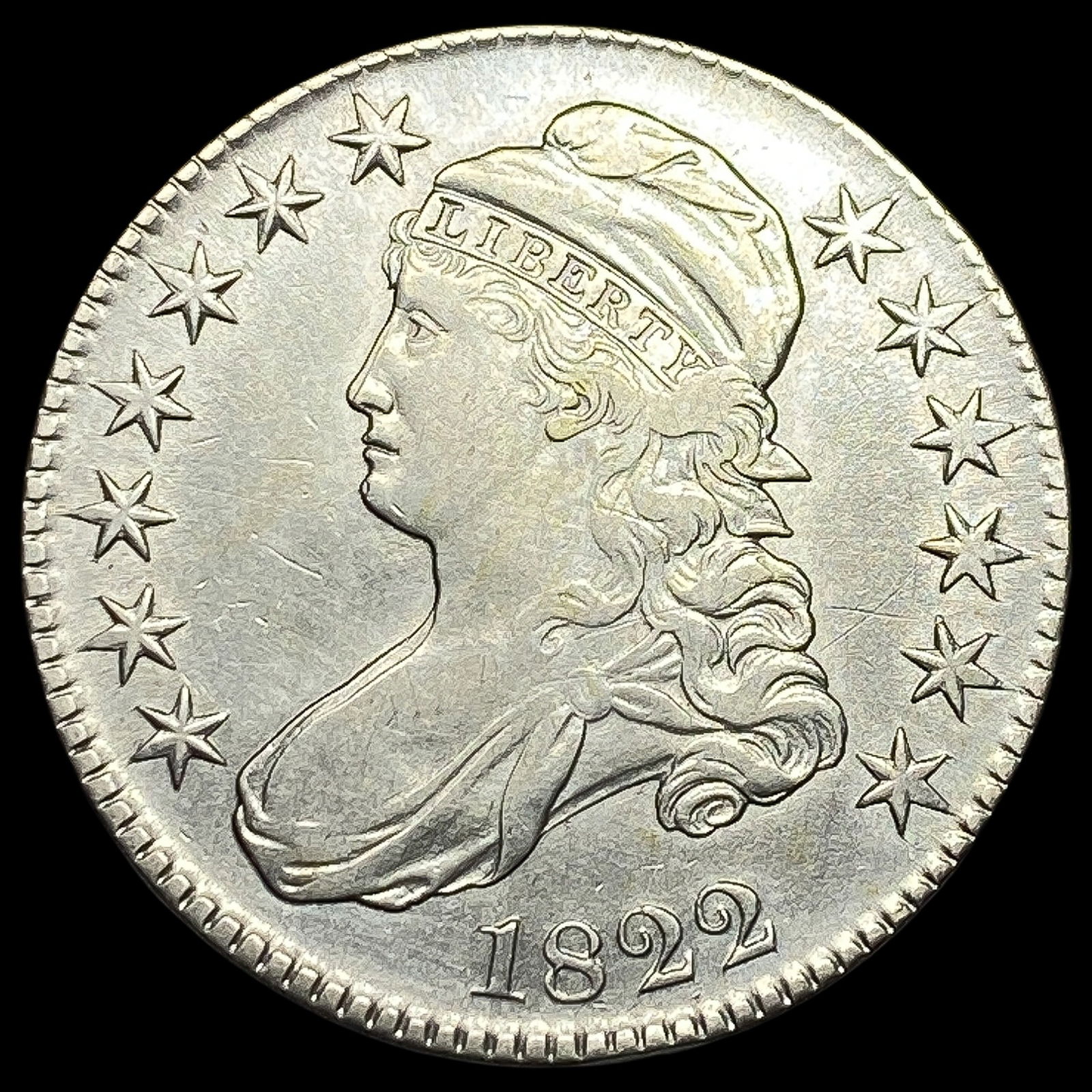 1822 Capped Bust Half Dollar CLOSELY UNCIRCULATED (1 of 2)
