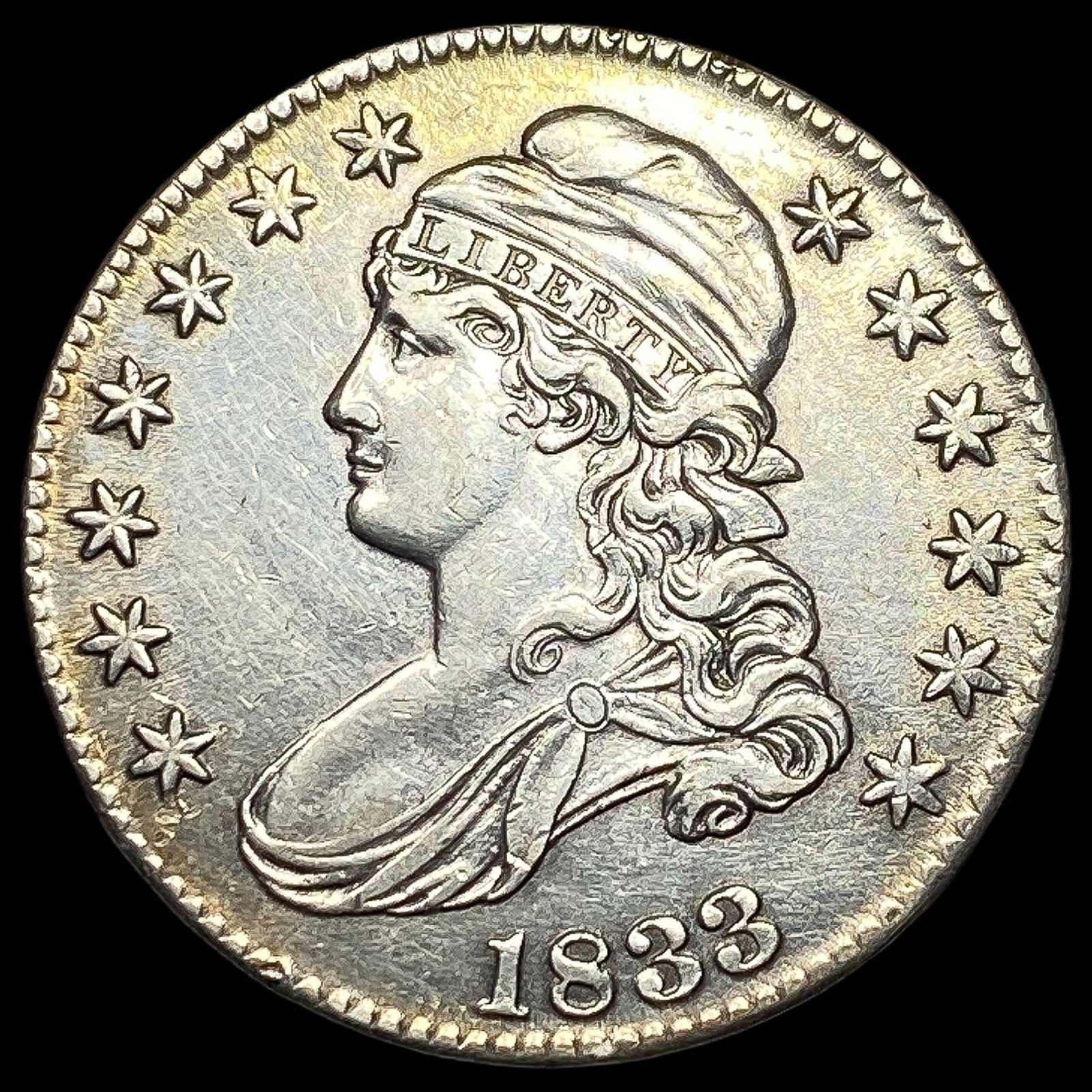 1833 Capped Bust Half Dollar CLOSELY UNCIRCULATED (1 of 2)