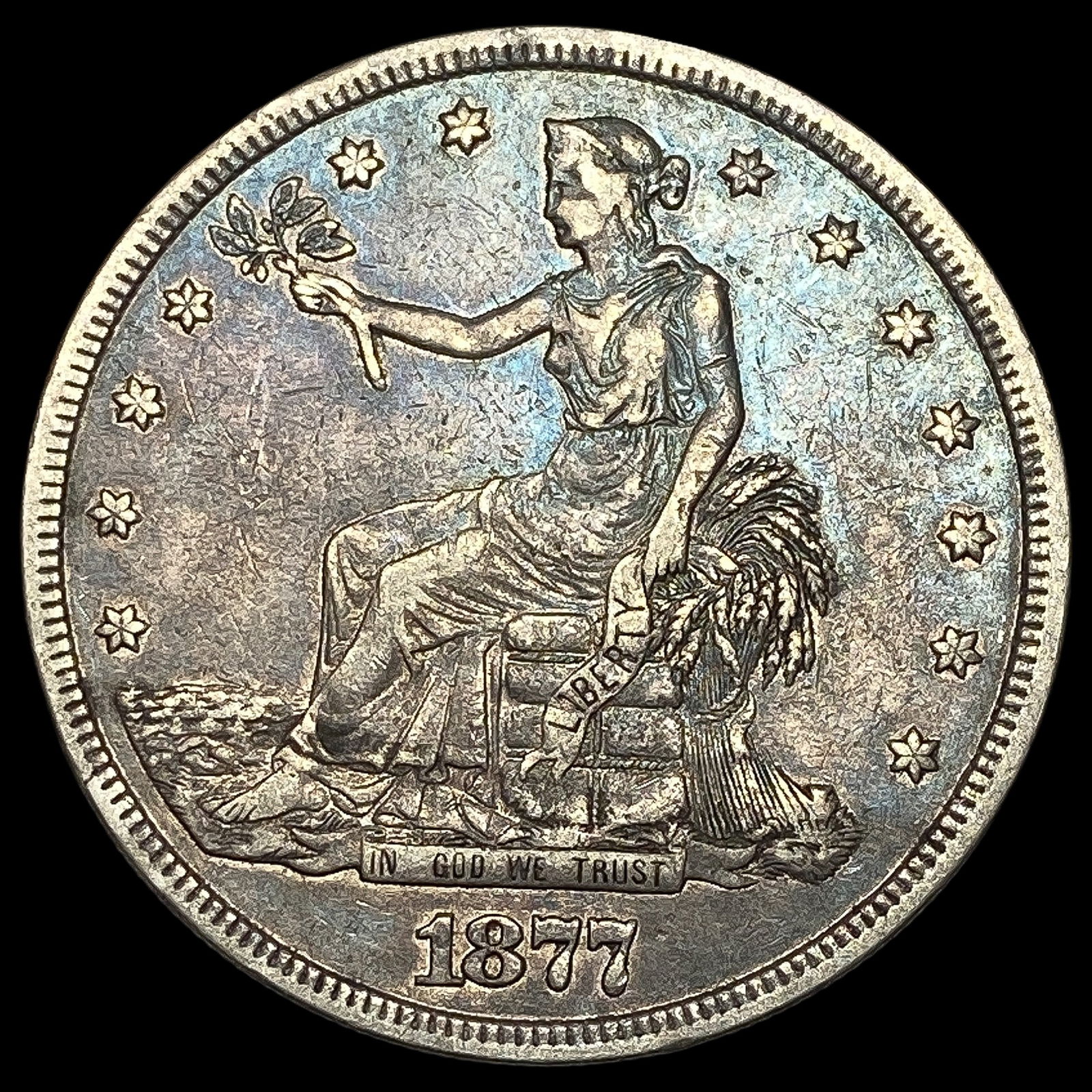 1877 Silver Trade Dollar LIGHTLY CIRCULATED (1 of 2)