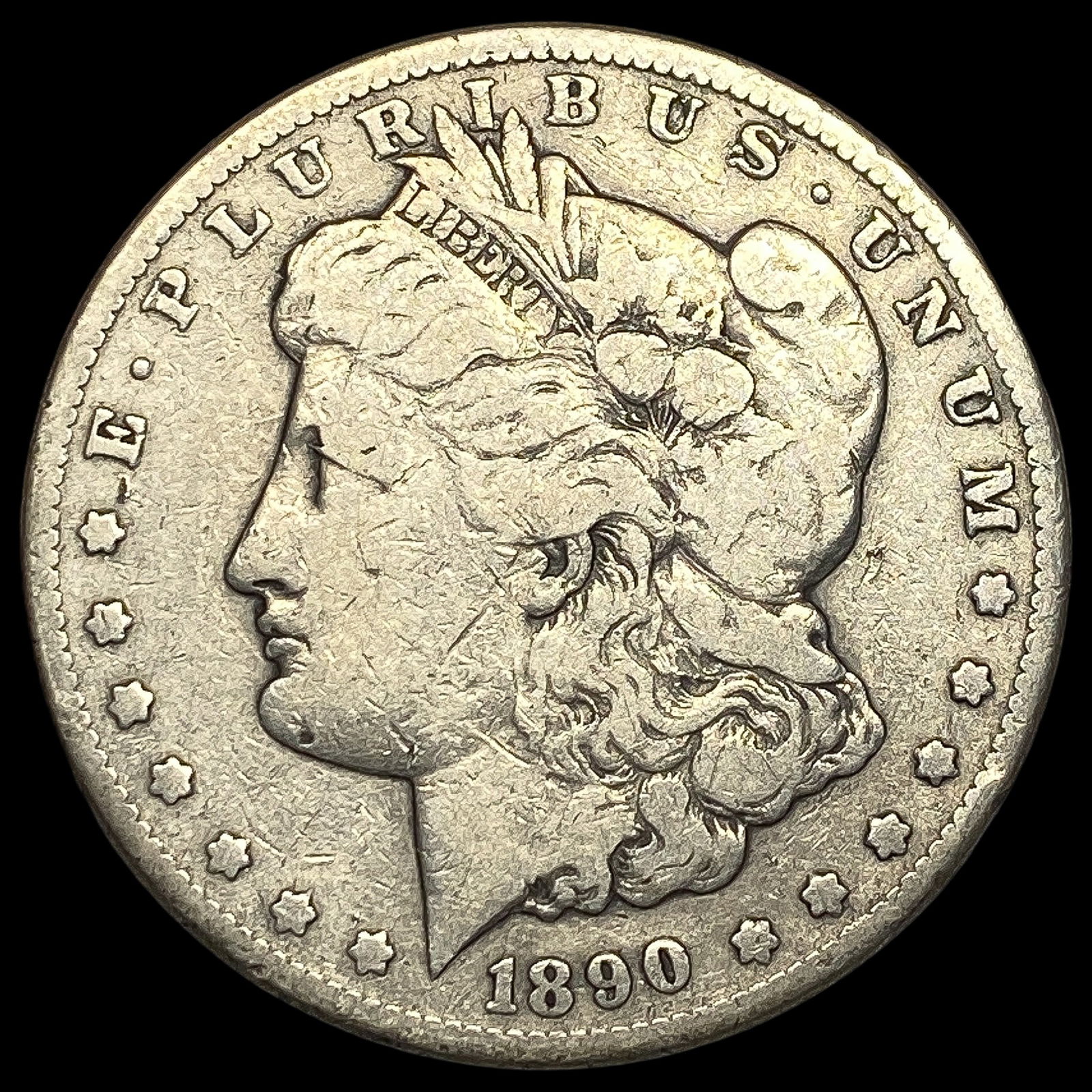 1890-CC Silver Morgan Dollar NICELY CIRCULATED (1 of 2)