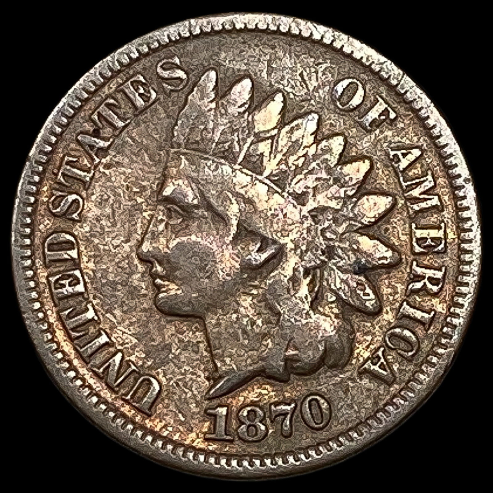 1870 Indian Head Cent LIGHTLY CIRCULATED (1 of 2)