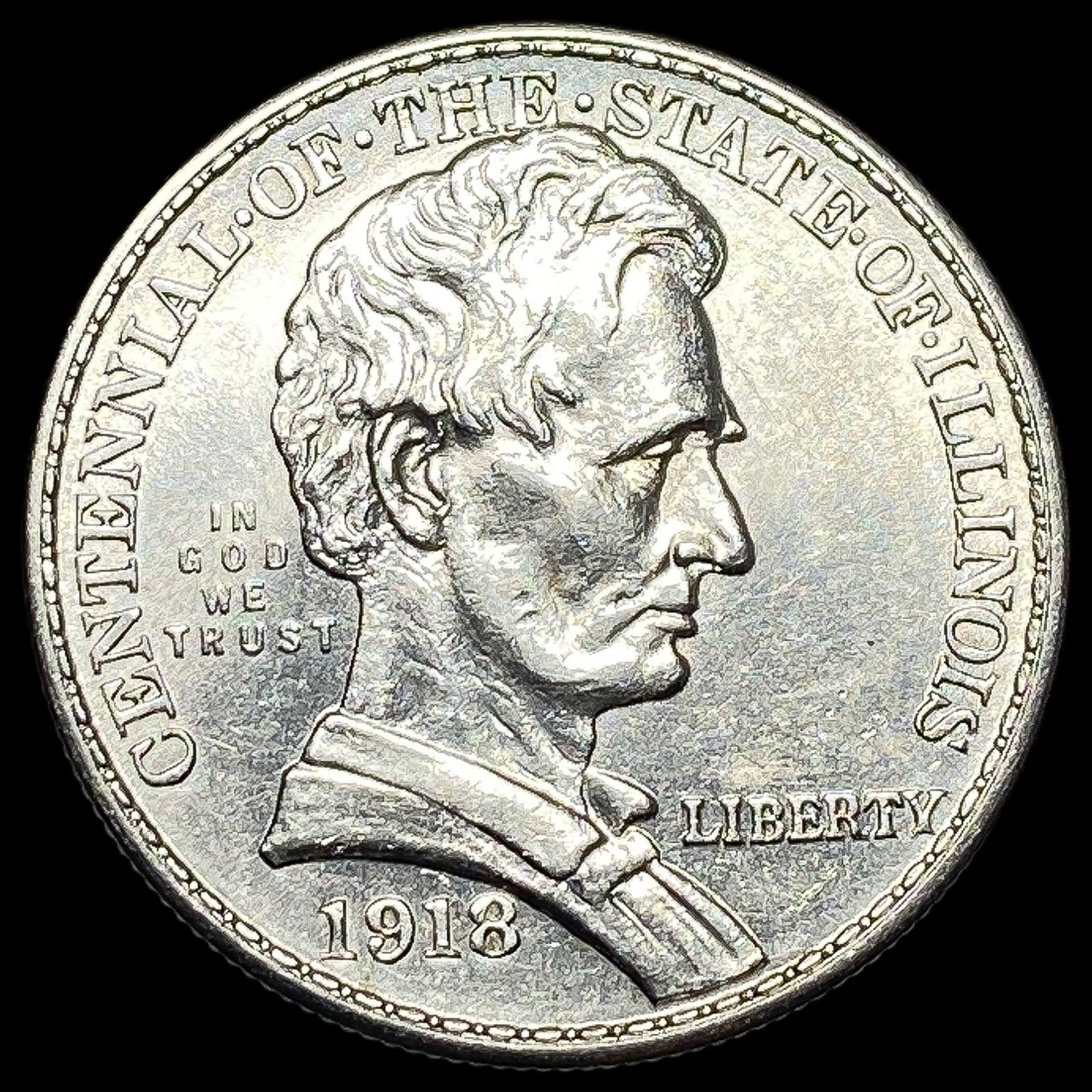 1918 Silver Half Dollar Illinois Centennial UNCIRCULATED (1 of 2)