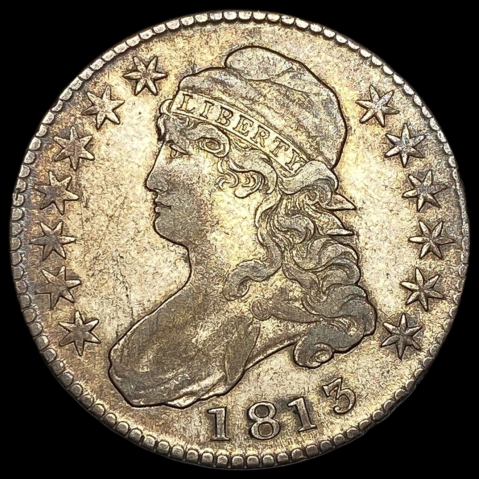 1813 Capped Bust Half Dollar CLOSELY UNCIRCULATED (1 of 2)