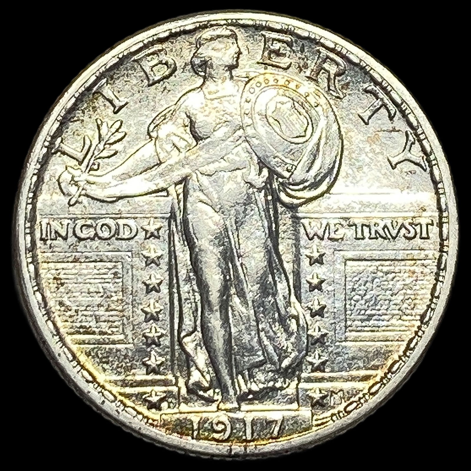 1917-D Type 1 Standing Liberty Quarter CLOSELY UNCIRCULATED (1 of 2)
