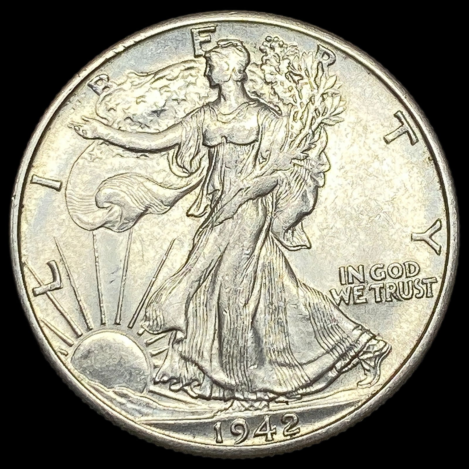 1942-D Silver Half Dollar UNCIRCULATED (1 of 2)