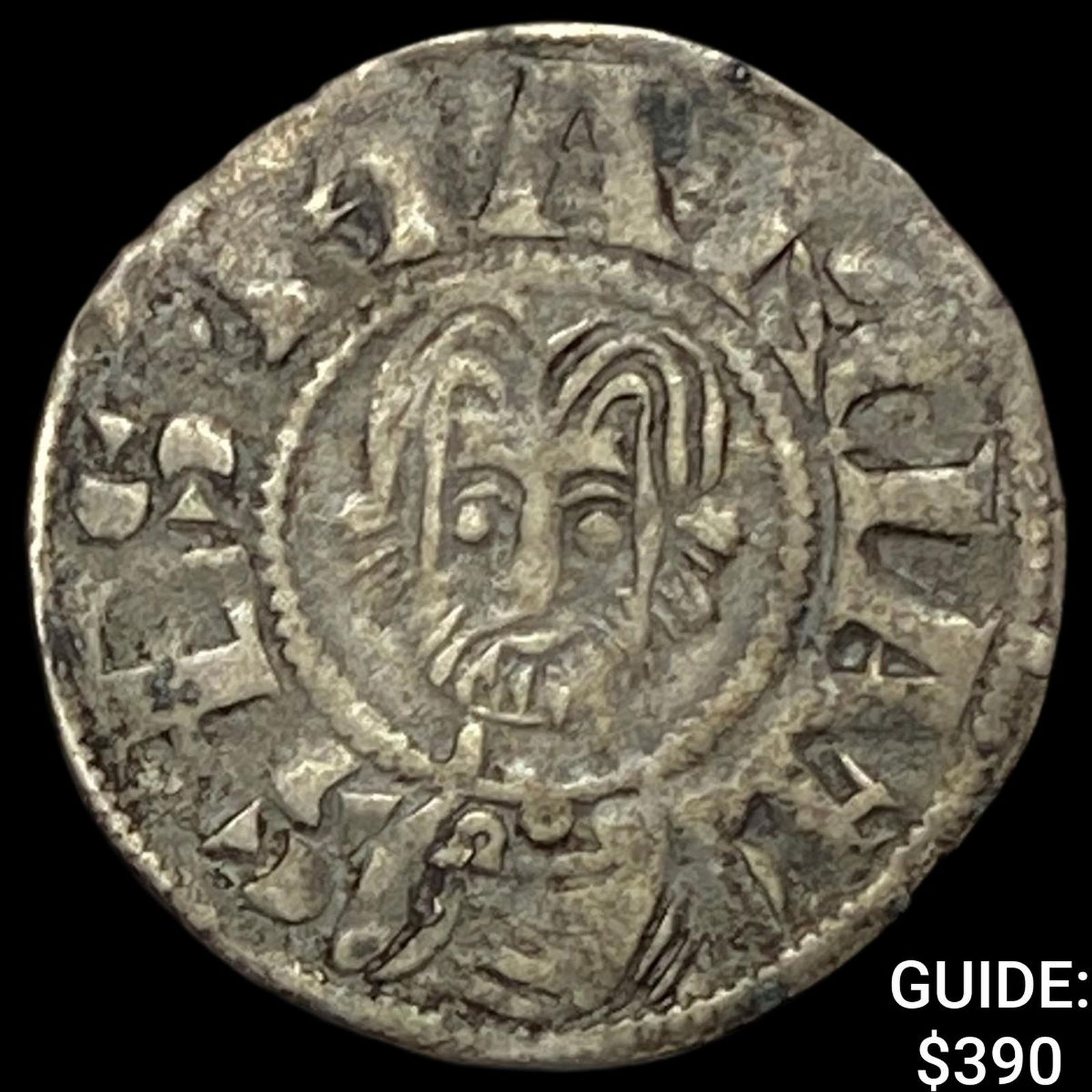12th-13th Cent. France Abbey of St. Martin Silver Denier CLOSELY UNCIRCULATED (1 of 2)
