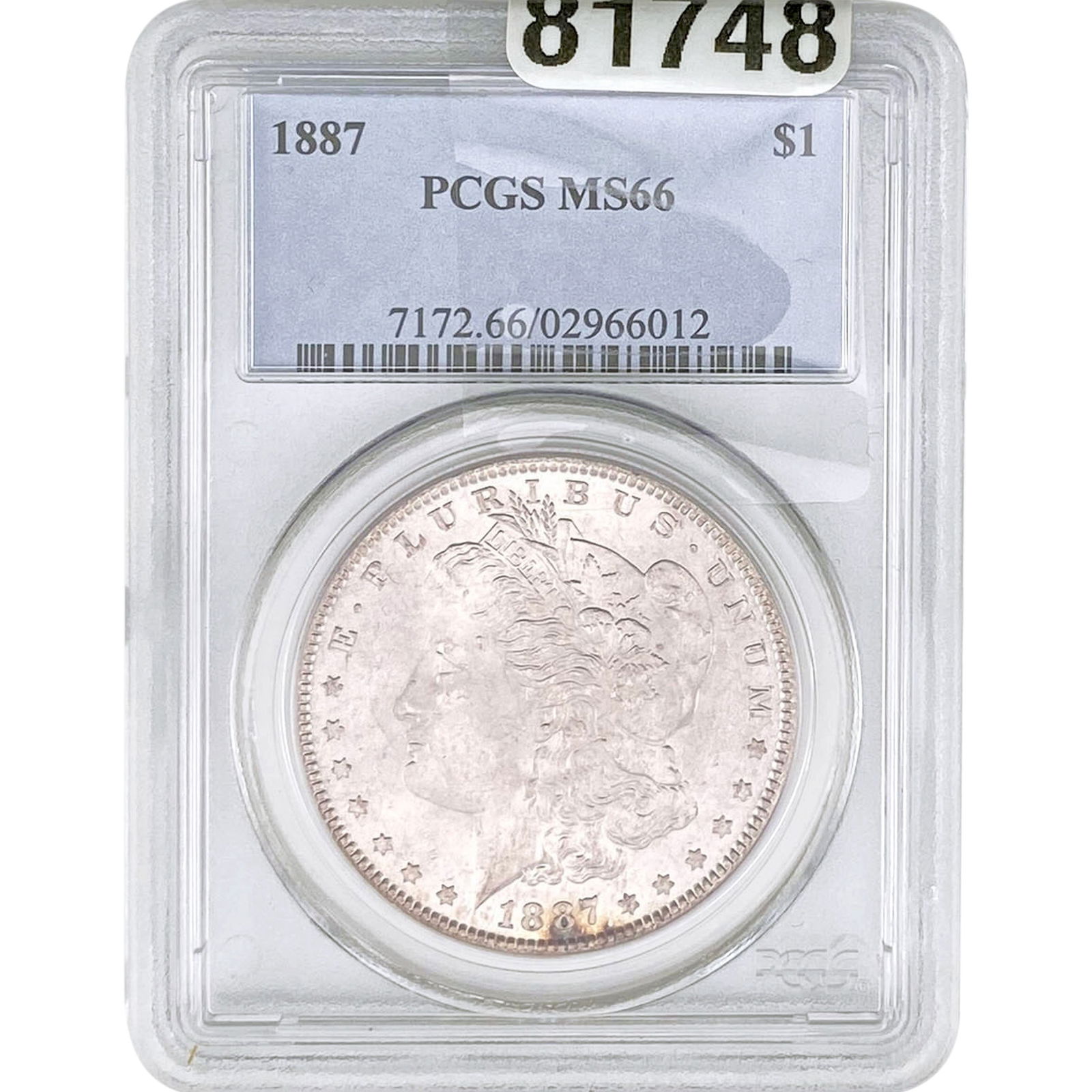 1887 Morgan Silver Dollar PCGS MS66 (1 of 2)