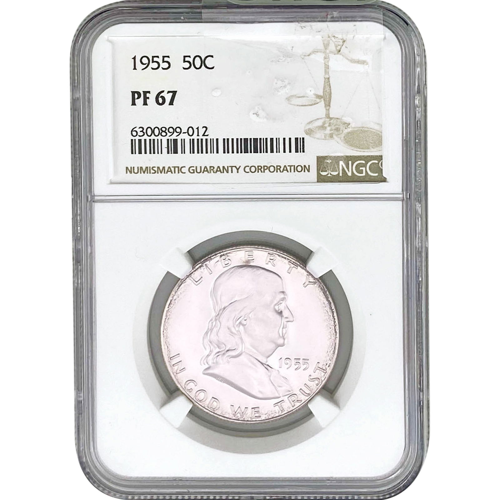 1955 Franklin Half Dollar NGC PF67 (1 of 2)