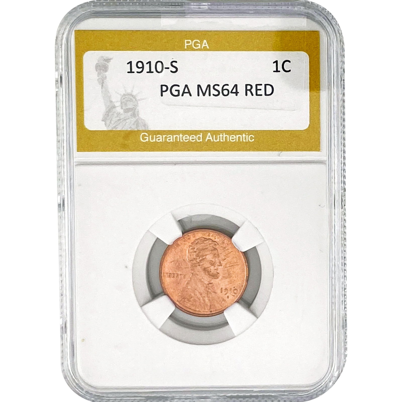1910-S Wheat Cent PGA MS64 RED (1 of 2)