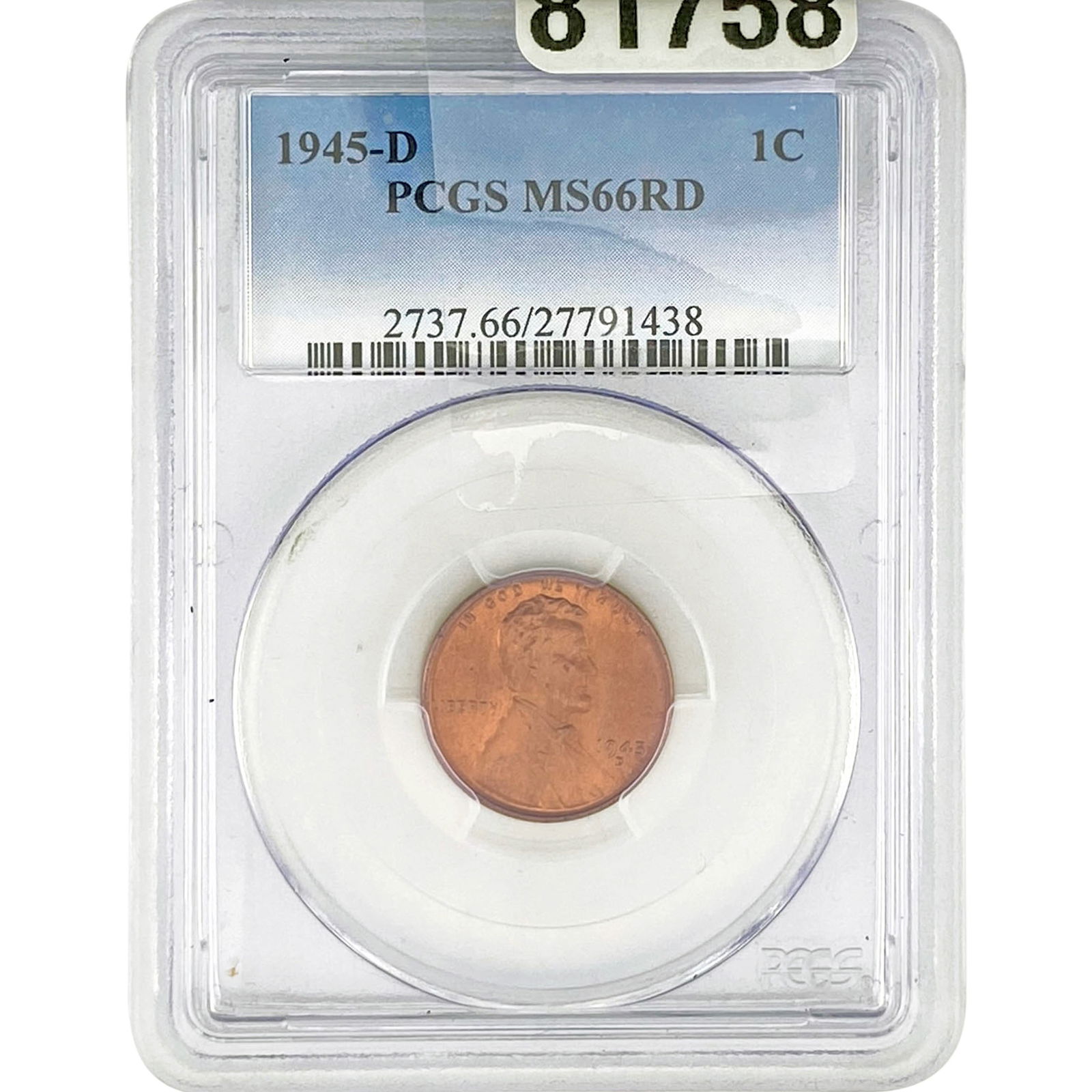 1945-D Wheat Cent PCGS MS66 RD (1 of 2)