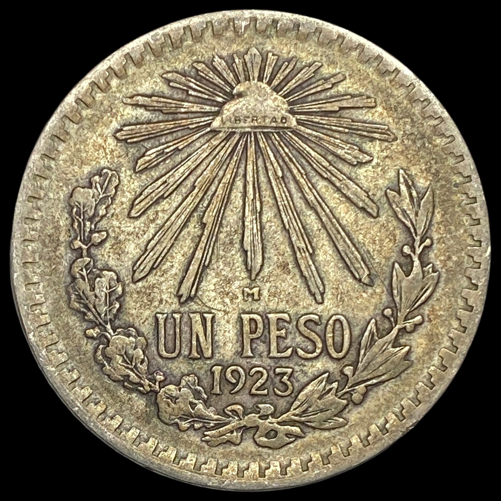 1923 M Mexico Silver 1 Peso NEARLY UNCIRCULATED (1 of 2)