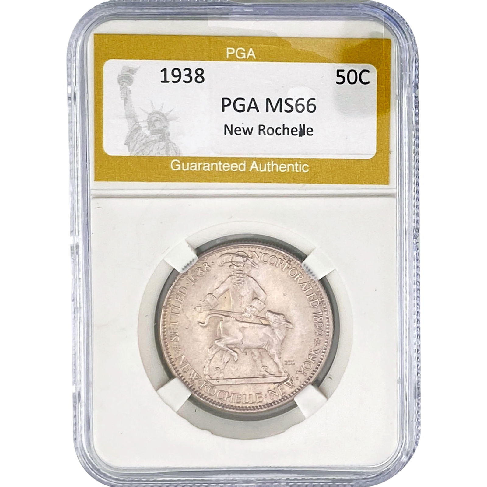 1938 New Rochelle Half Dollar PGA MS66 (1 of 2)