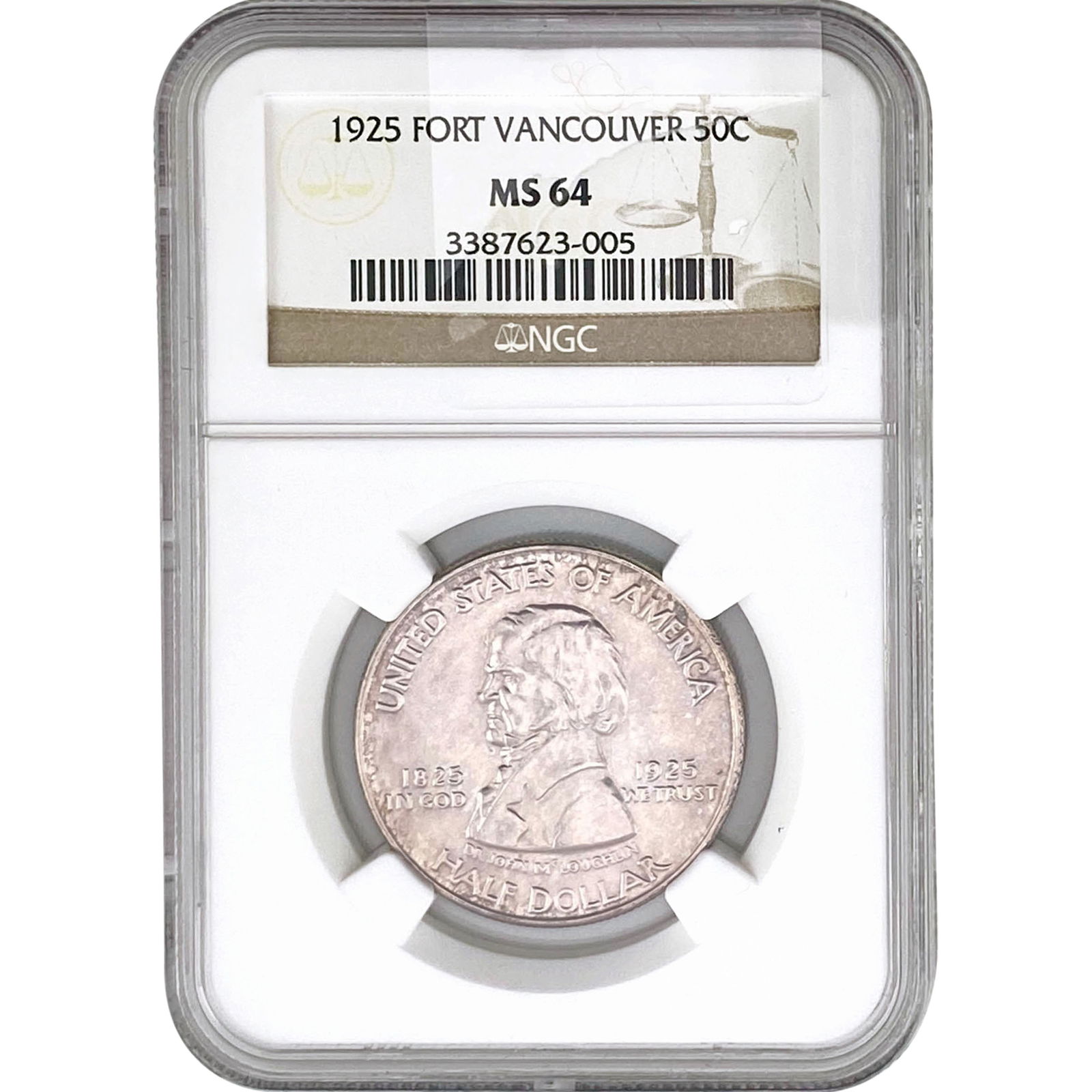 1925 Vancouver Half Dollar NGC MS64: 1925 Vancouver Half Dollar NGC MS64
