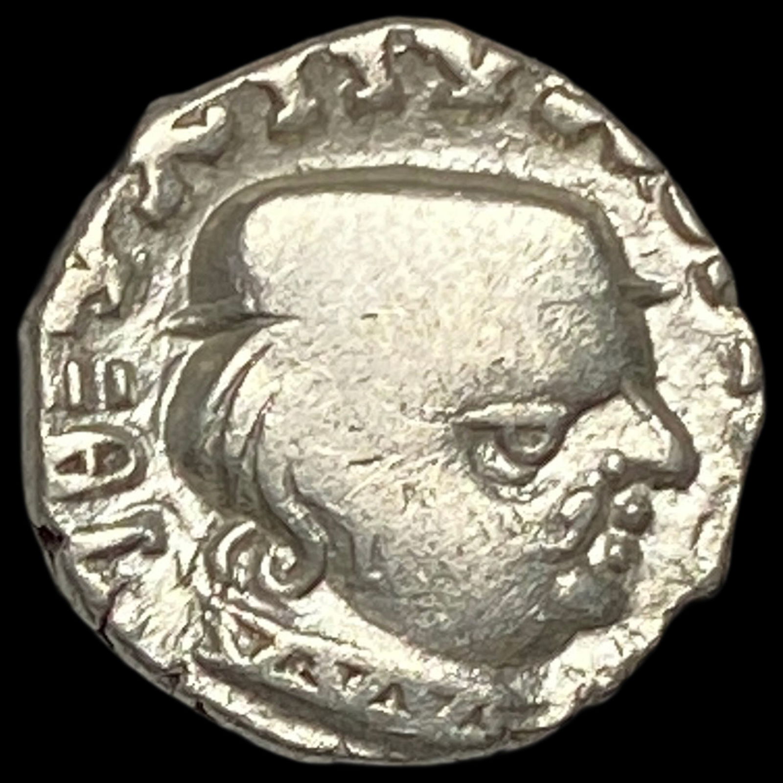 Western Satraps Visvasena 292-304 Silver Drachm NEARLY UNCIRCULATED (1 of 2)