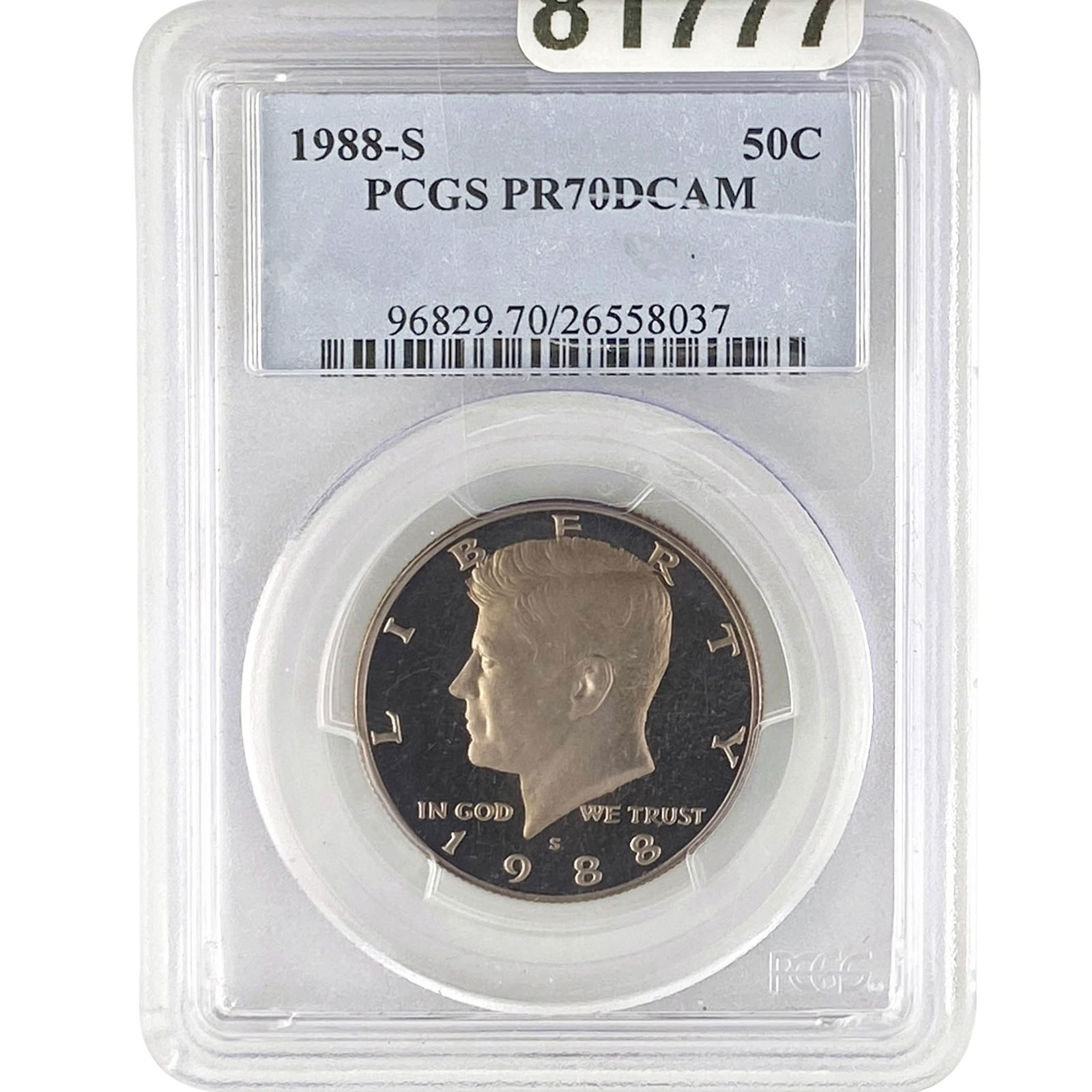 1988-S Kennedy Half Dollar PCGS PR70 DCAM (1 of 2)