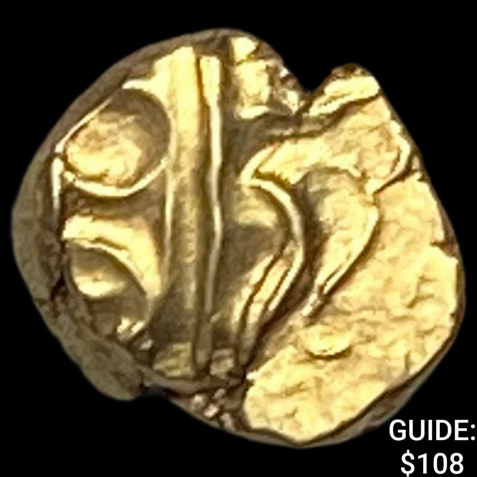 1638-1812 India Mysore .012 Gold Fanam UNCIRCULATED: 1638-1812 India Mysore .012 Gold Fanam UNCIRCULATED