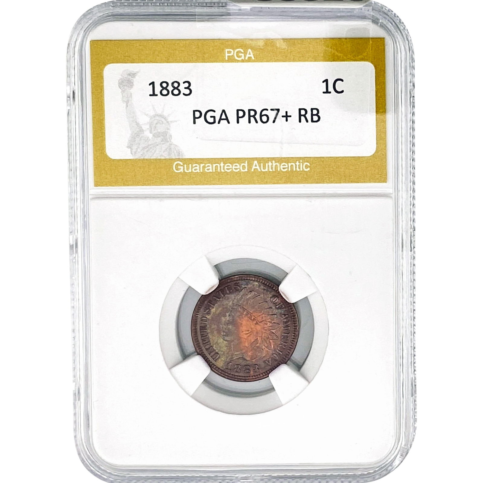 1883 Indian Head Cent PGA PR67+ RB: 1883 Indian Head Cent PGA PR67+ RB