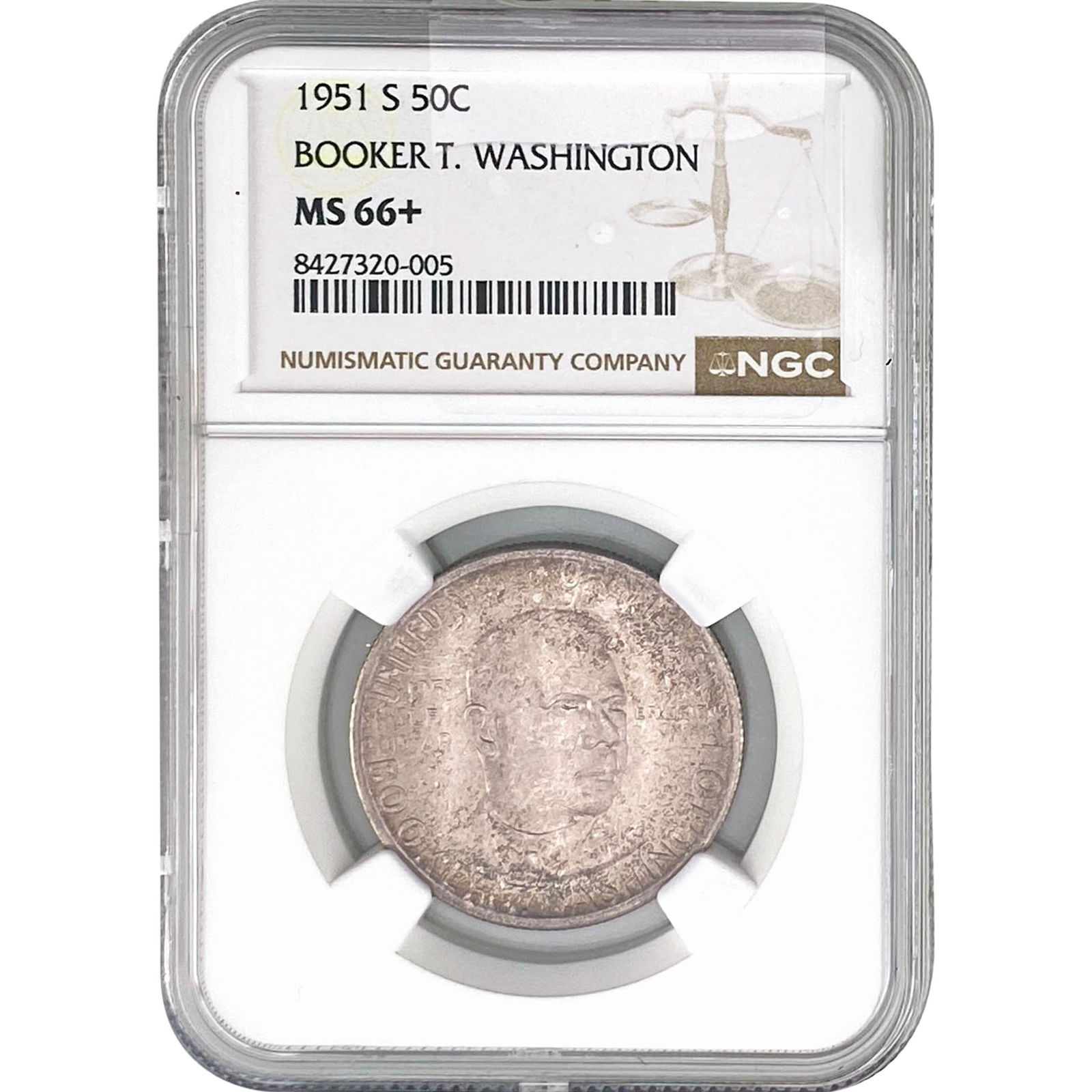 1951-S Booker T Half Dollar NGC MS66+ (1 of 2)