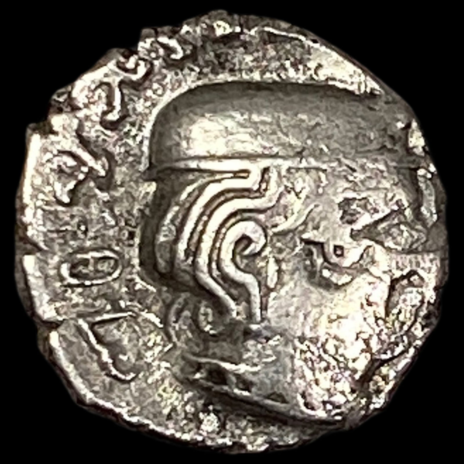 Western Satraps Visvasena 294-304 AD Silver Drachm CLOSELY UNCIRCULATED (1 of 2)