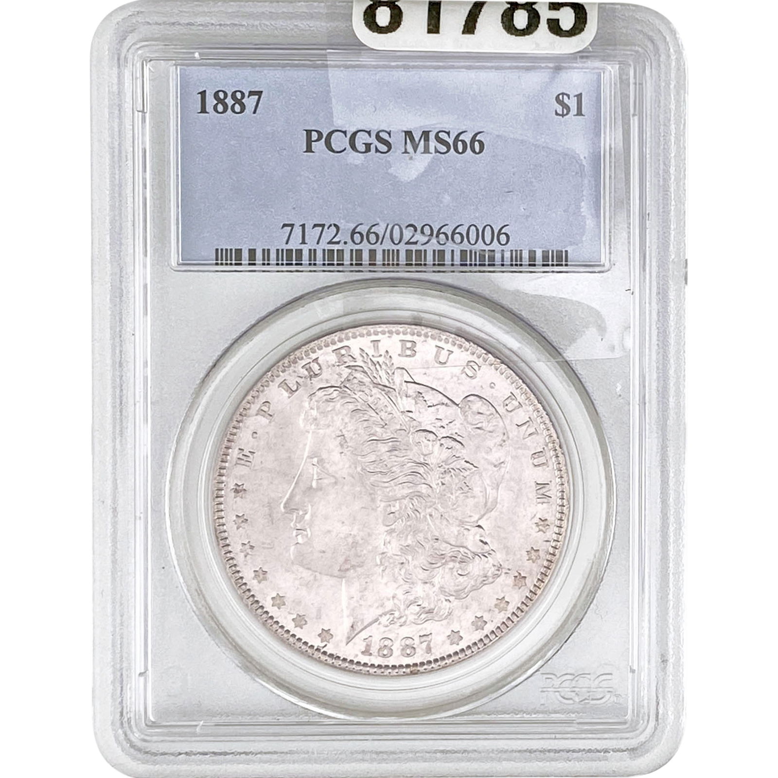 1887 Morgan Silver Dollar PCGS MS66 (1 of 2)