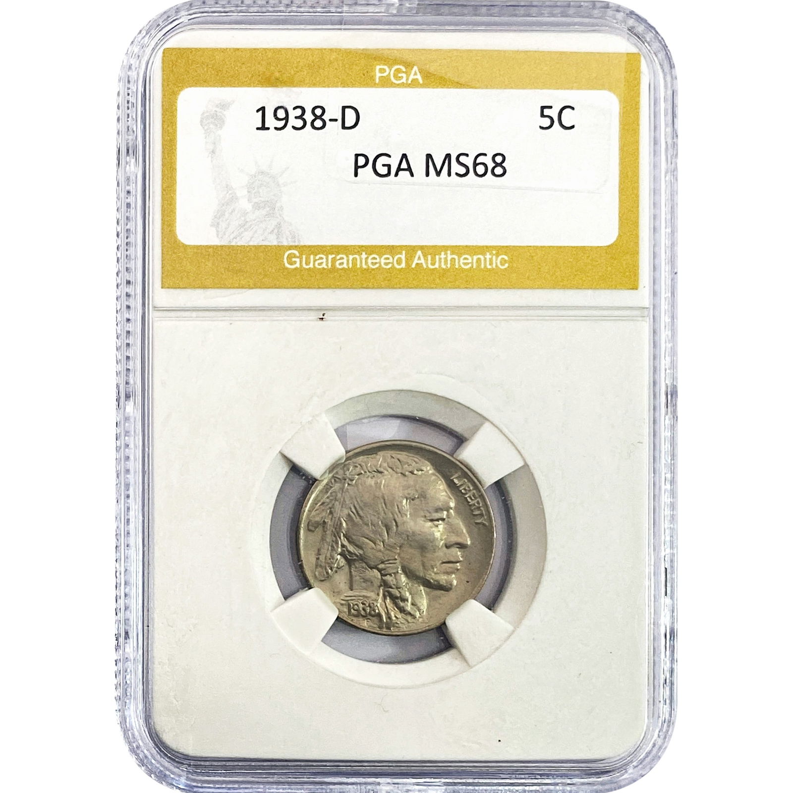 1938-D Buffalo Nickel PGA MS68 (1 of 2)