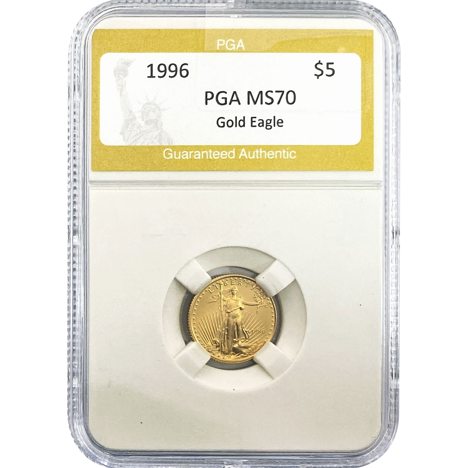 1996 1/10oz $5 Gold Eagle PGA MS70 (1 of 2)