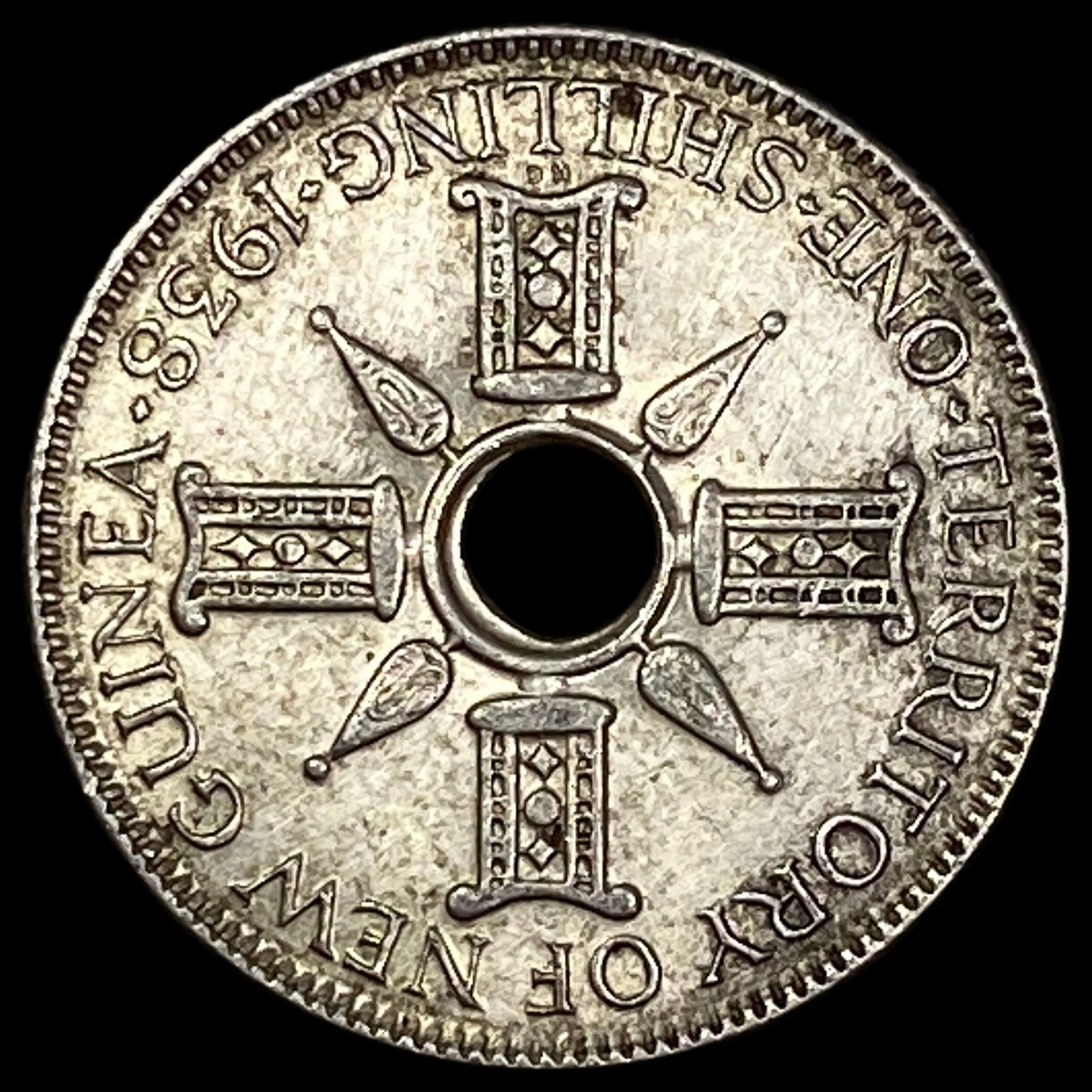 1938 New Guinea Silver Shilling UNCIRCULATED (1 of 2)