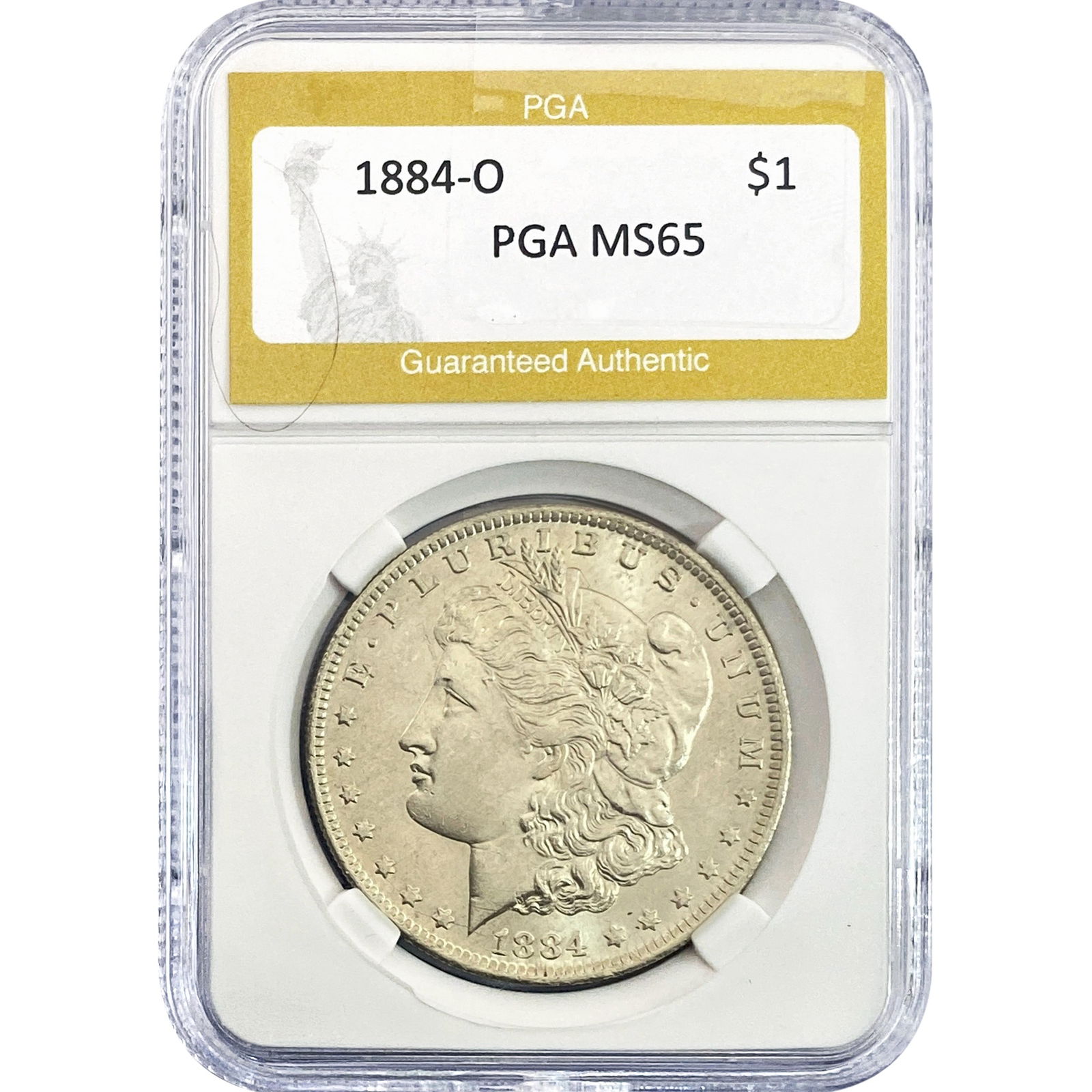 1884-O Morgan Silver Dollar PGA MS65 (1 of 2)