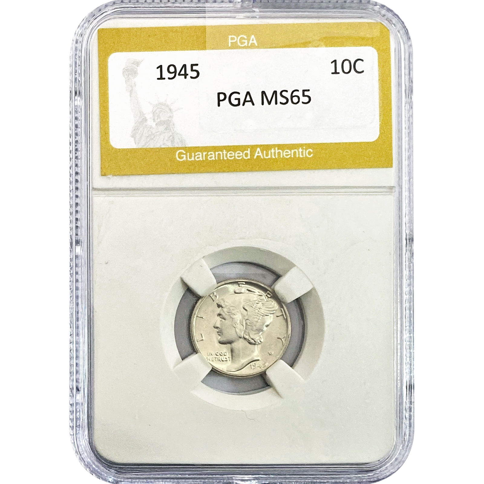 1945 Mercury Silver Dime PGA MS65: 1945 Mercury Silver Dime PGA MS65