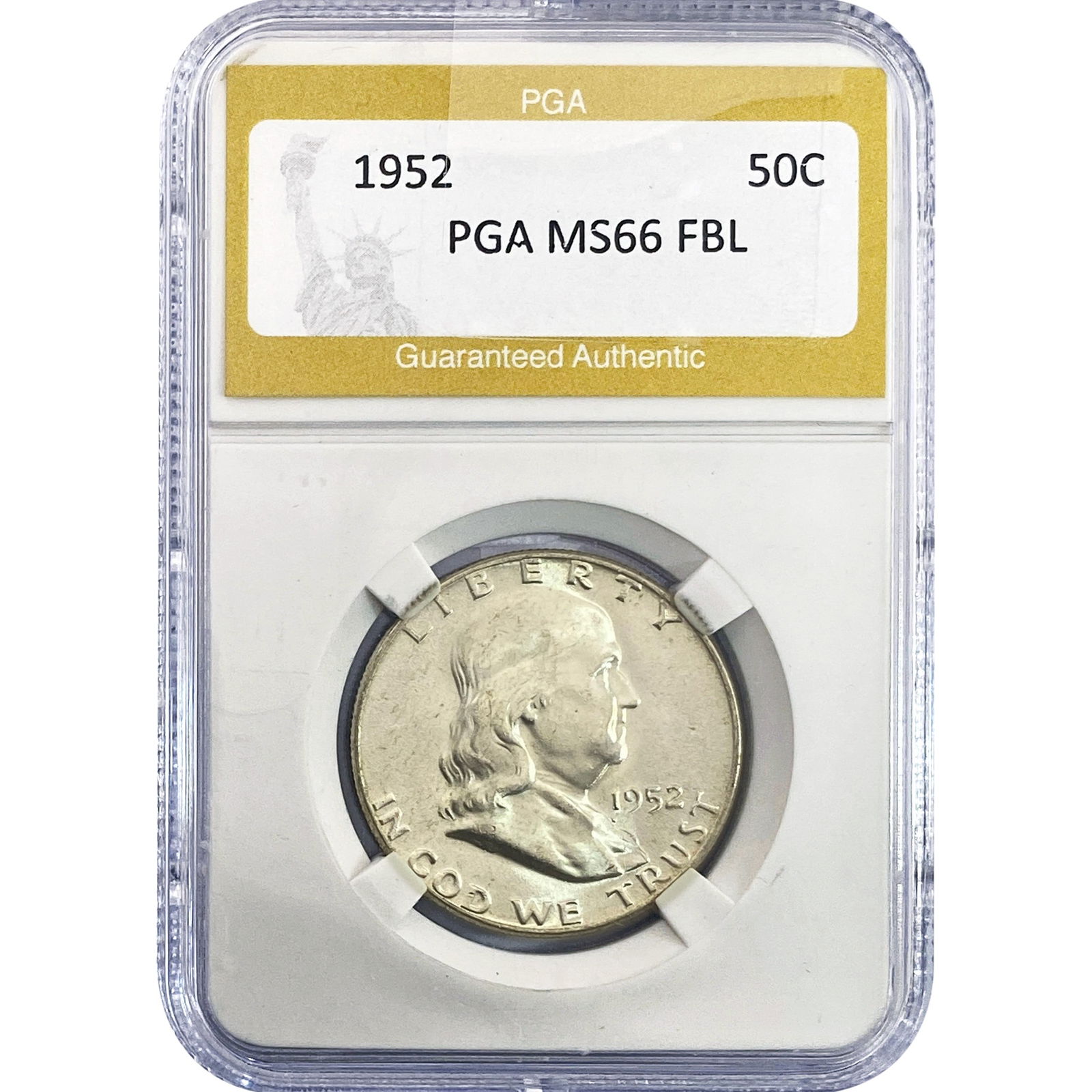 1952 Franklin Half Dollar PGA MS66 FBL (1 of 2)