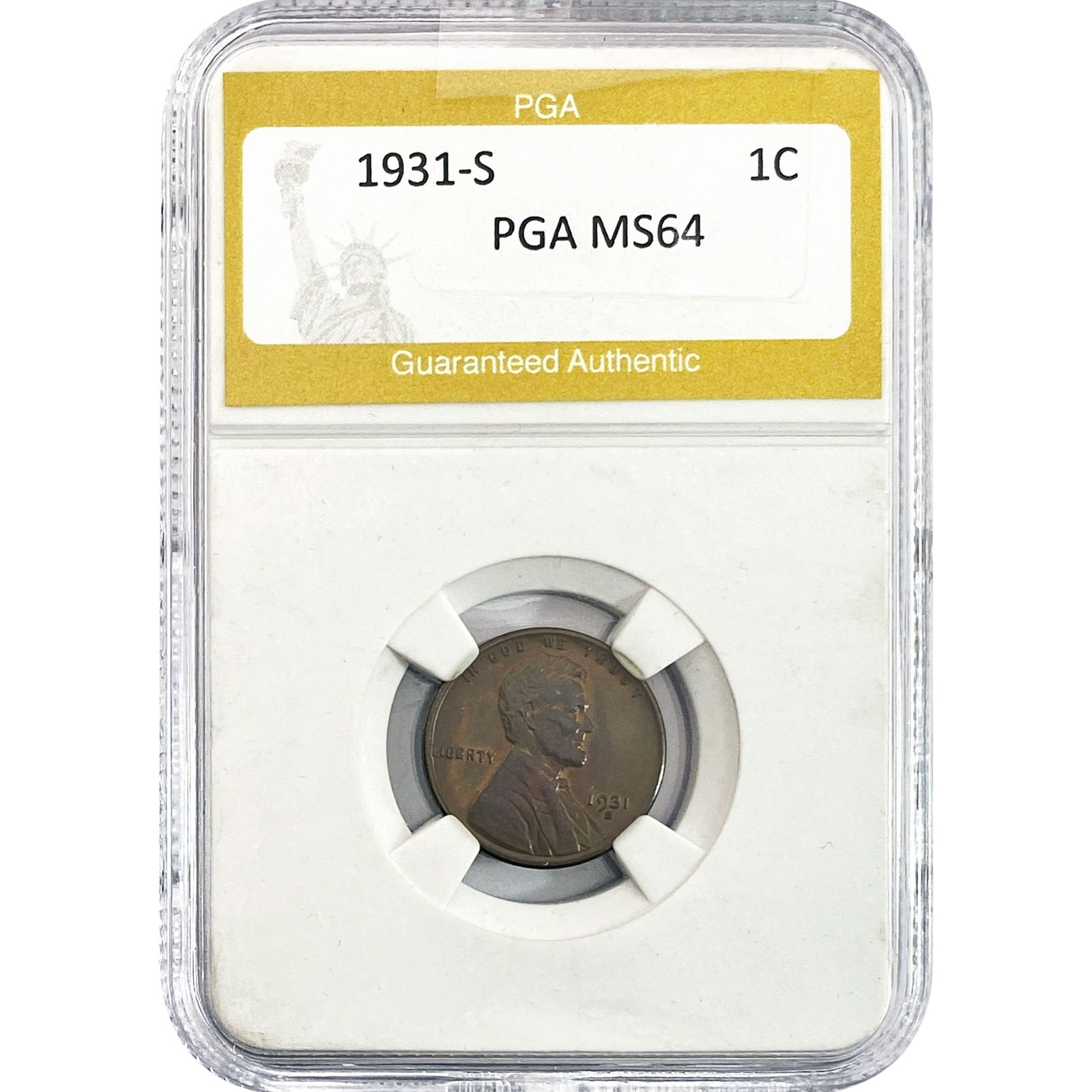 1931-S Wheat Cent PGA MS64 (1 of 2)
