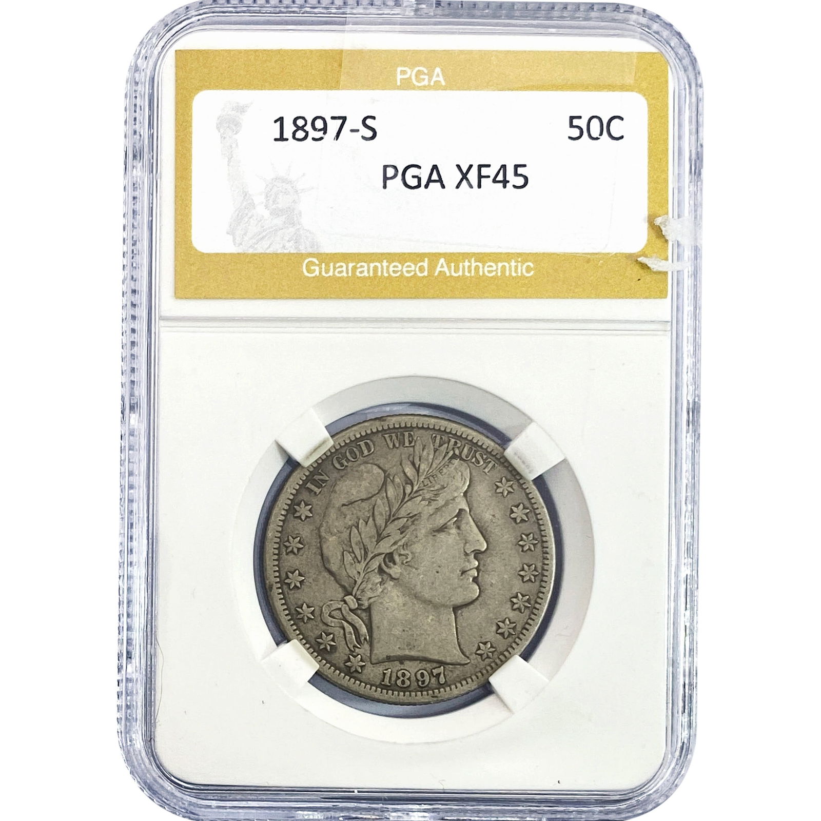 1897-S Barber Half Dollar PGA XF45 (1 of 2)