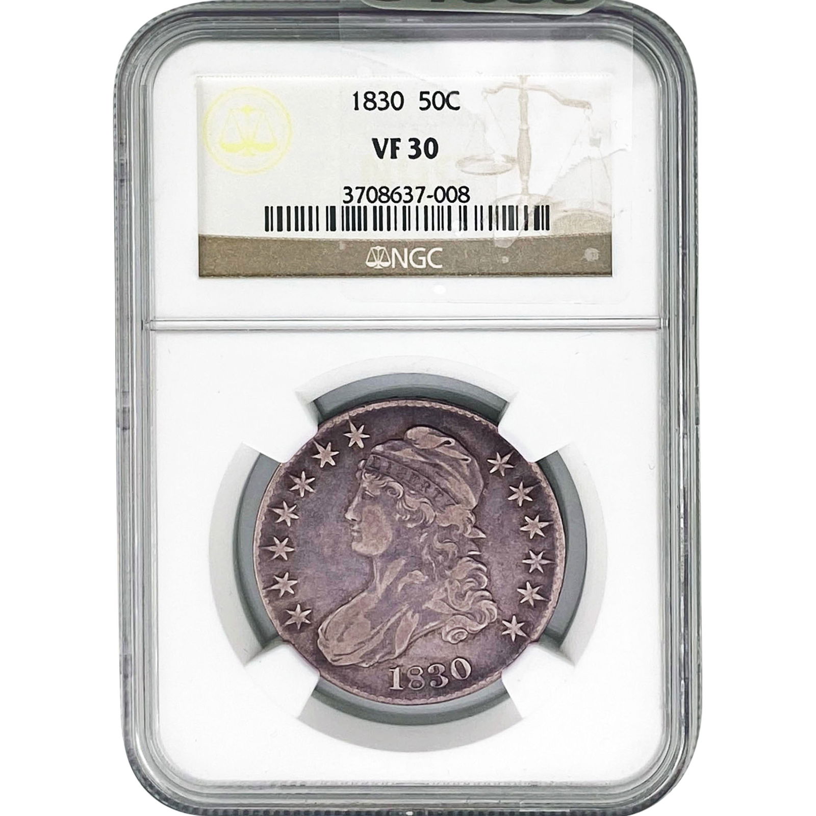 1830 Capped Bust Half Dollar NGC VF30 (1 of 2)